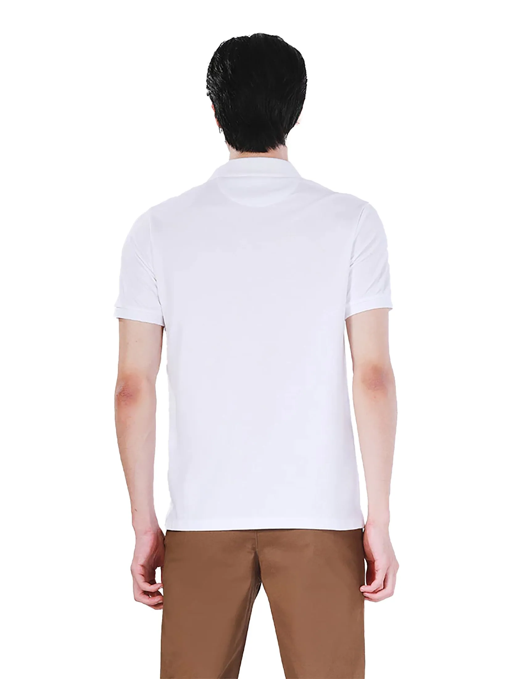 JOHN HENRY Men's Polo (Slim Fit) SDM White