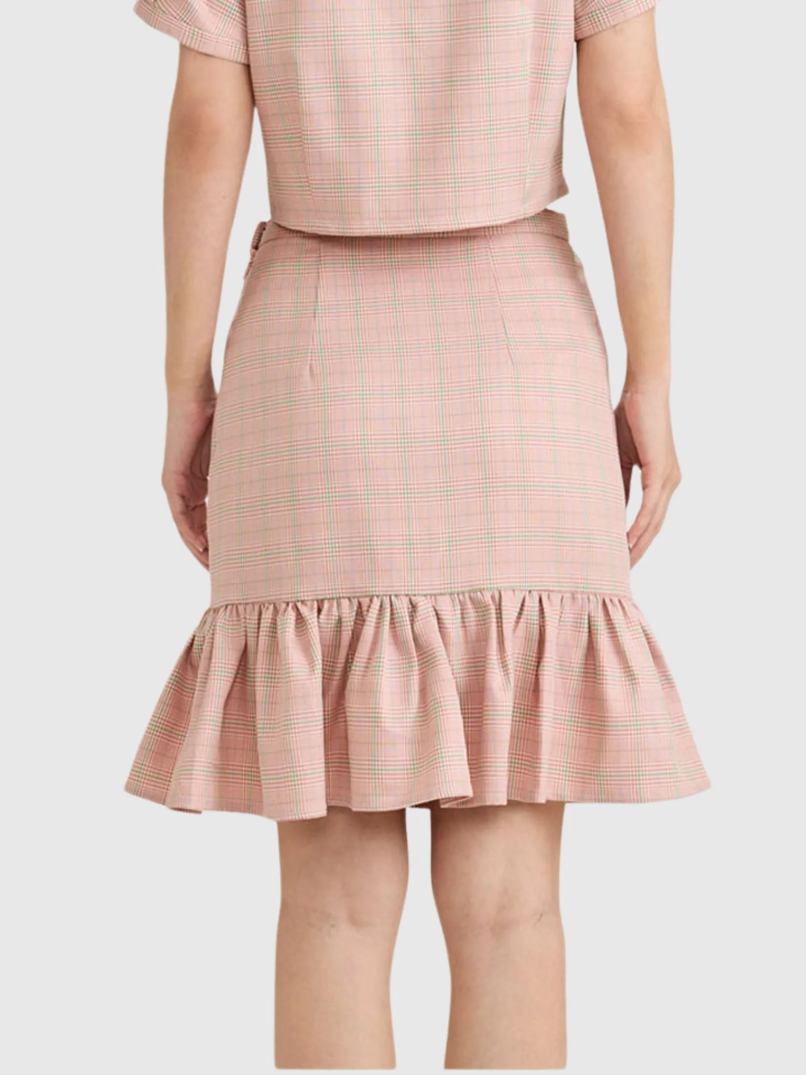 AMILA Women Skirt Short Chack Spun Rose Red