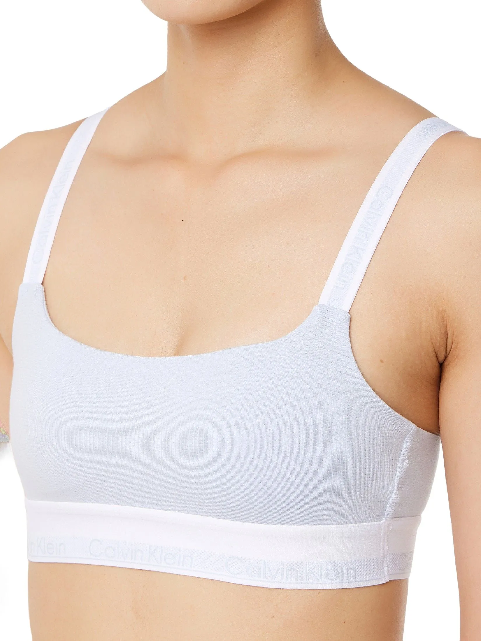 CALVIN KLEIN Women's Icon Modal Mesh Lightly Lined Bralette Light blue