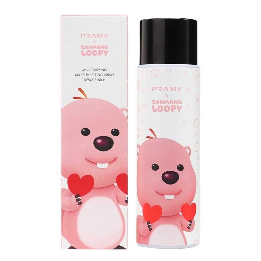 Pramy Zanmang Loopy Moisturizing Makeup Setting Spray Dewy Finish 100ml. - White