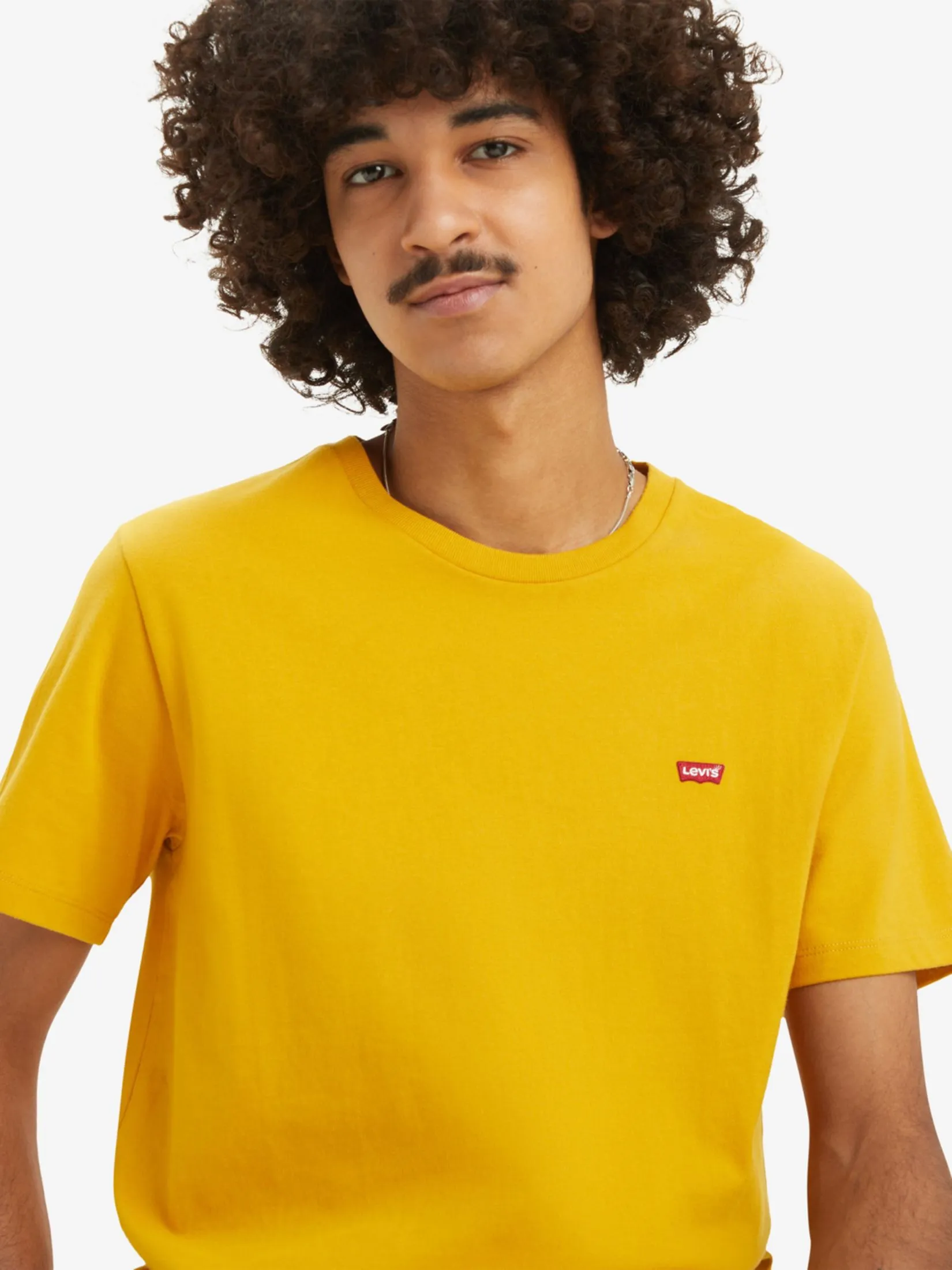 LEVI'S Men's Original Housemark T-Shirt Yellow