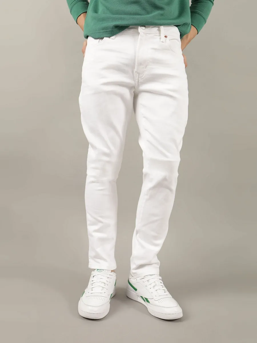 AMERICAN EAGLE MEN INTL EXCLUSIVE WHITE CLEAN SLIM FIT 100 WHITE