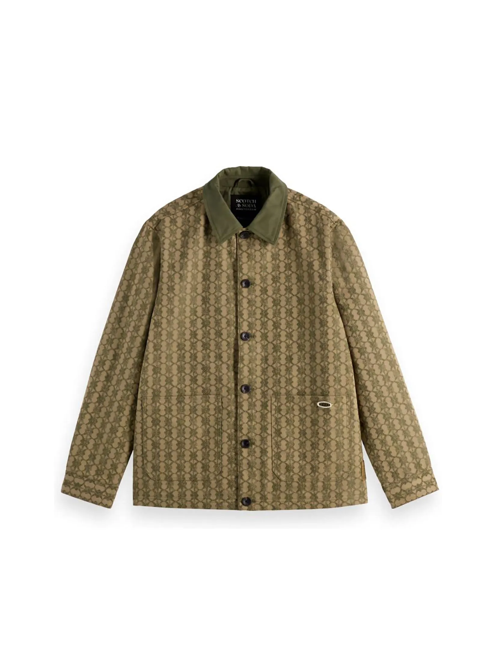 SCOTCH&SODA Men Jacket Jacquard Cotton-Blend Imagine Placed