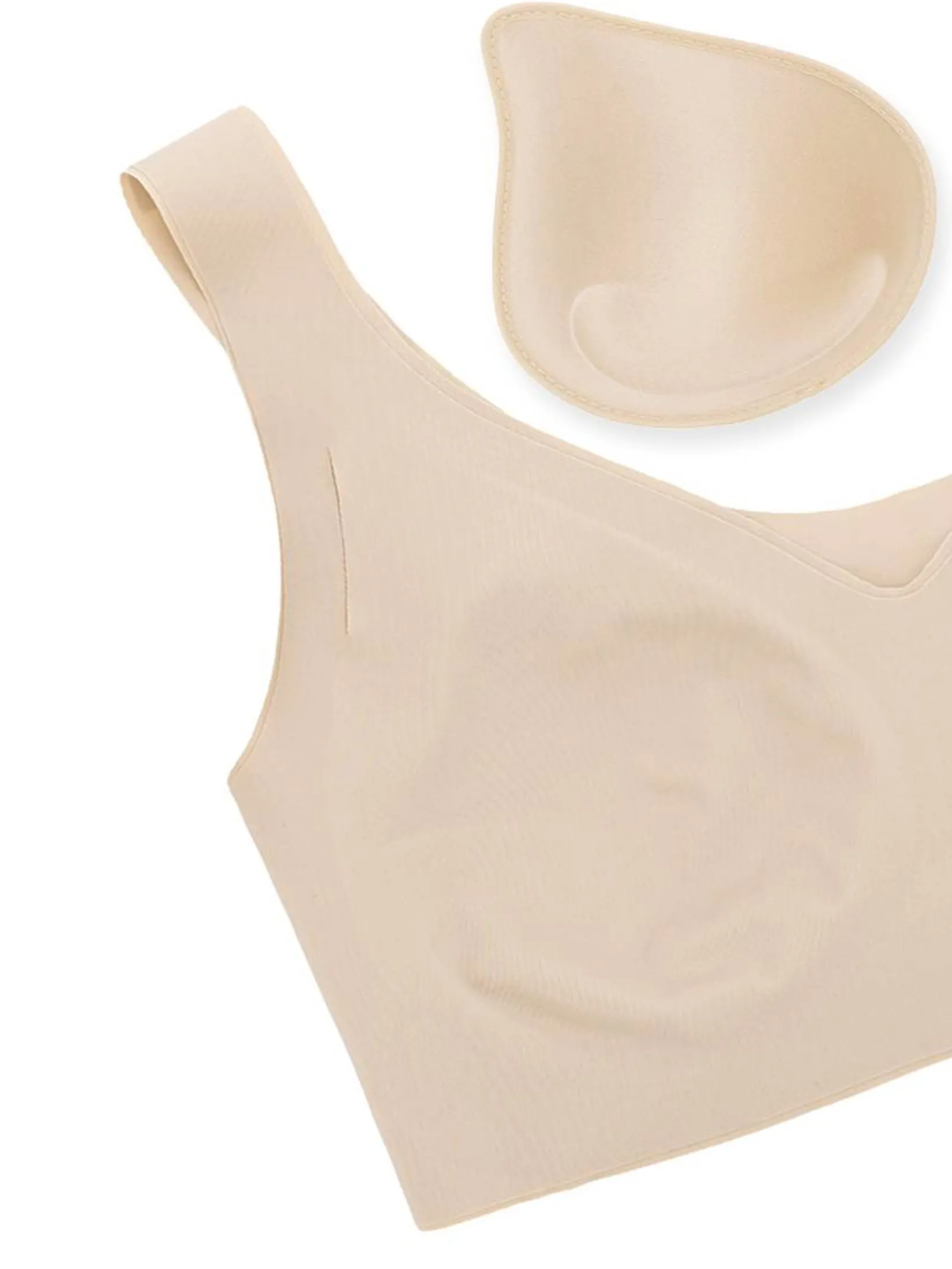 SABINA [ Pack 3 Piece ] [Online Exclusive] Woman Soft Collection Seamless Wireless Bra - Sand