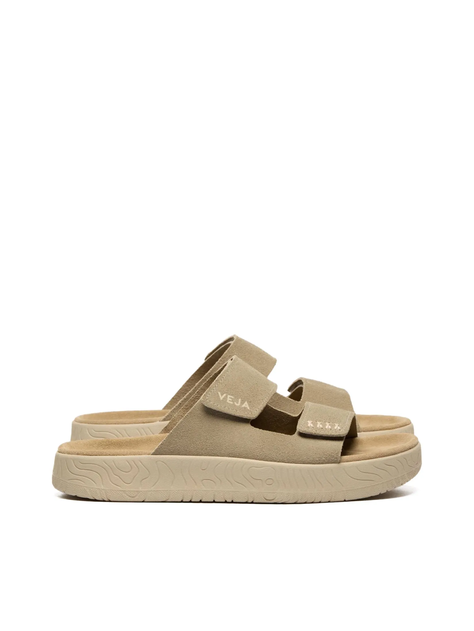 VEJA Men Slide Sandals Etna SS25 Taupe Almond