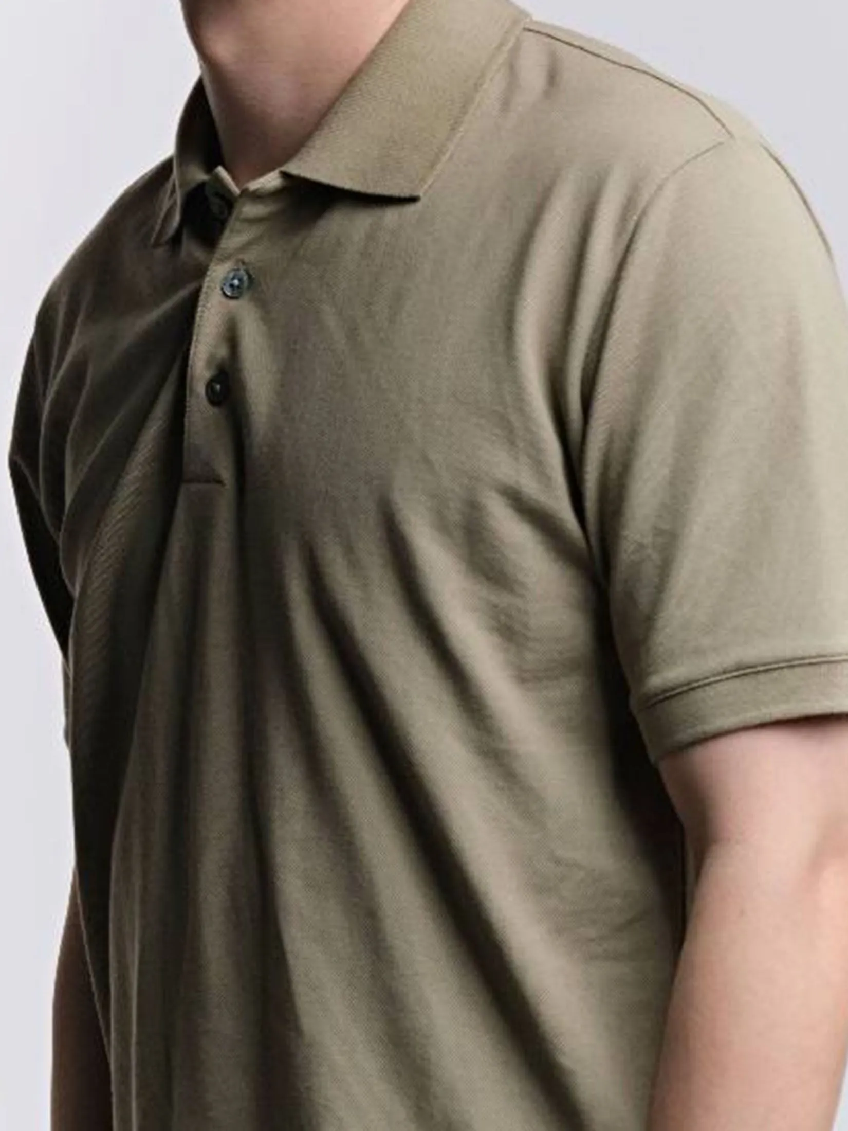 ERA-WON Men Polo Shirt Brown