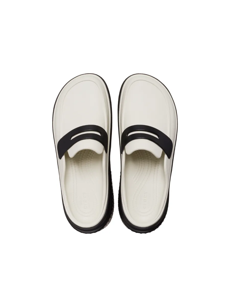 CROCS UNISEX STOMP LOAFER CLOG - LINEN BLACK