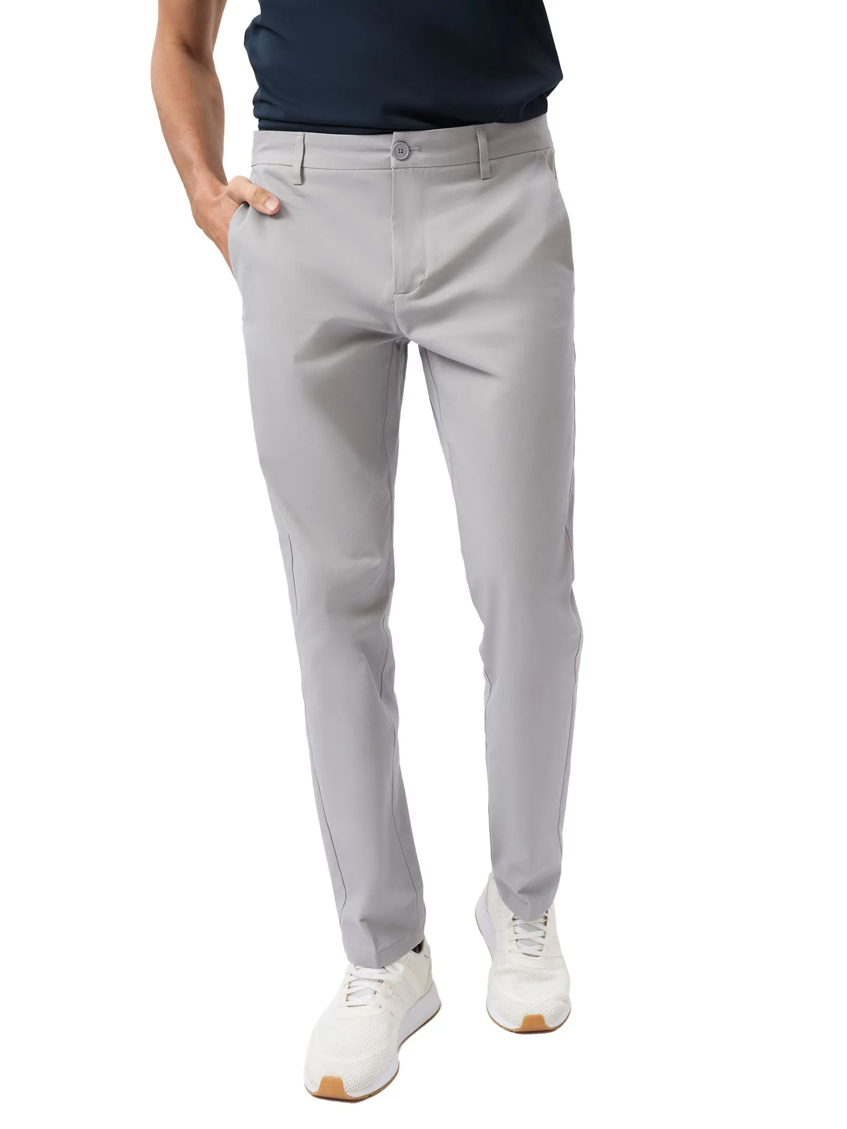 LTD Slim Fit Chino Pants Men Light Grey