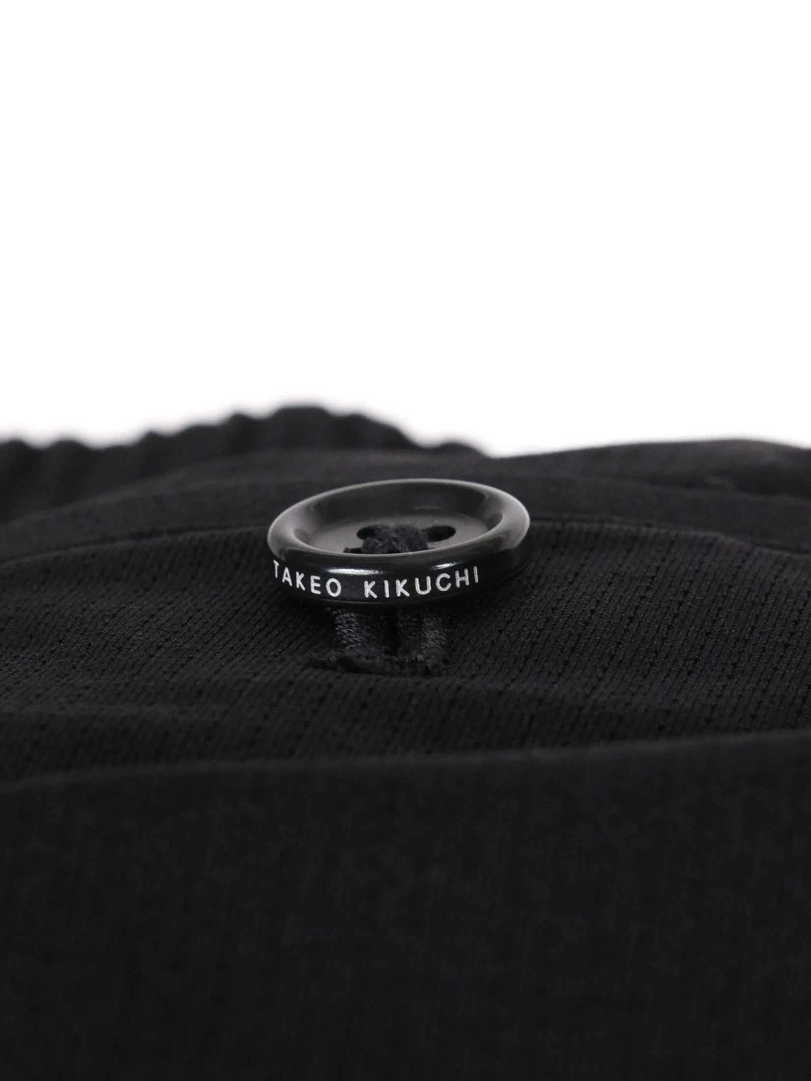 TAKEO KIKUCHI MEN BLACK DOT JERSEY EASY PANTS