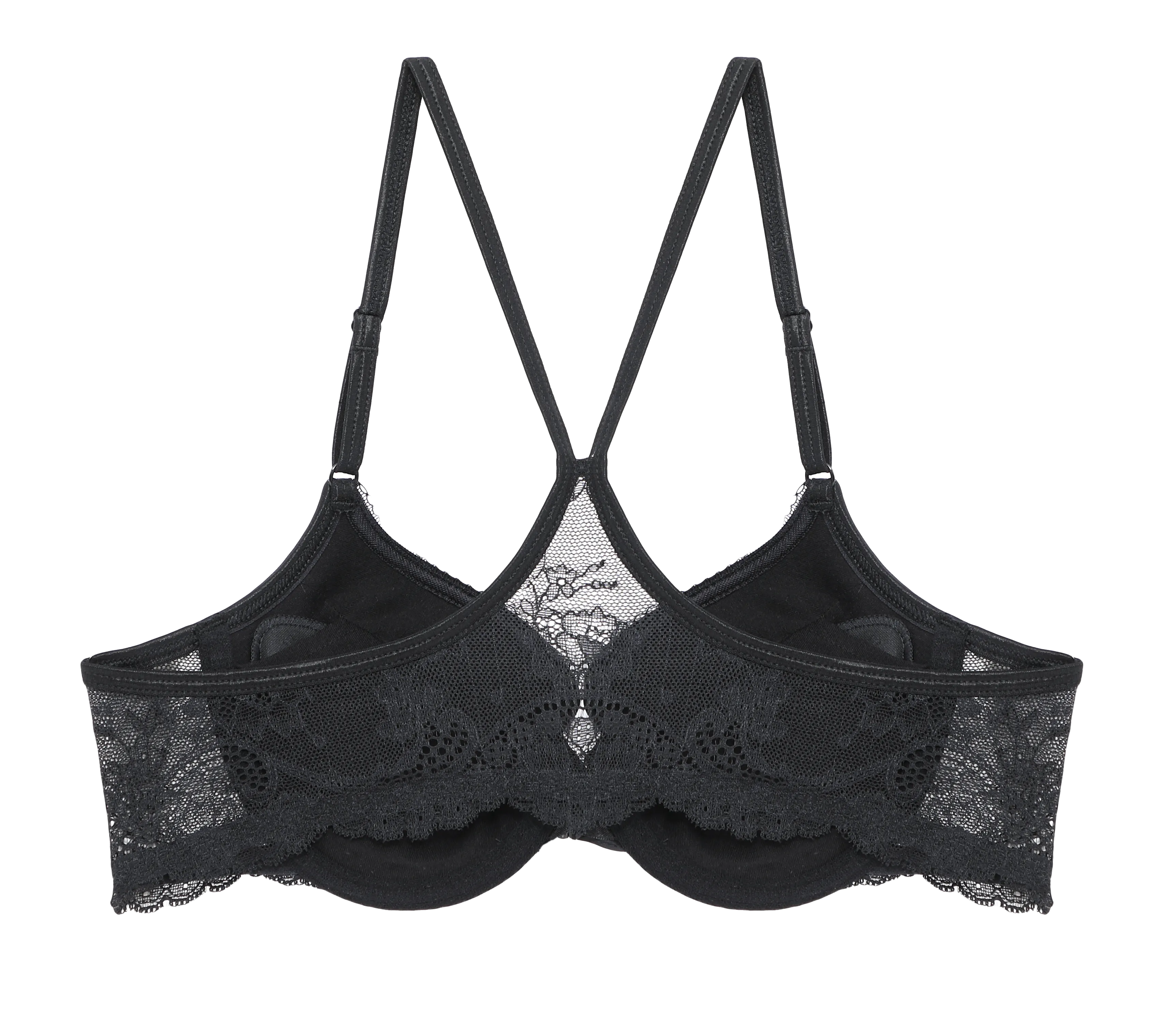 BSC LINGERIE Women lace Front Hook Bra BB6629 BLACK