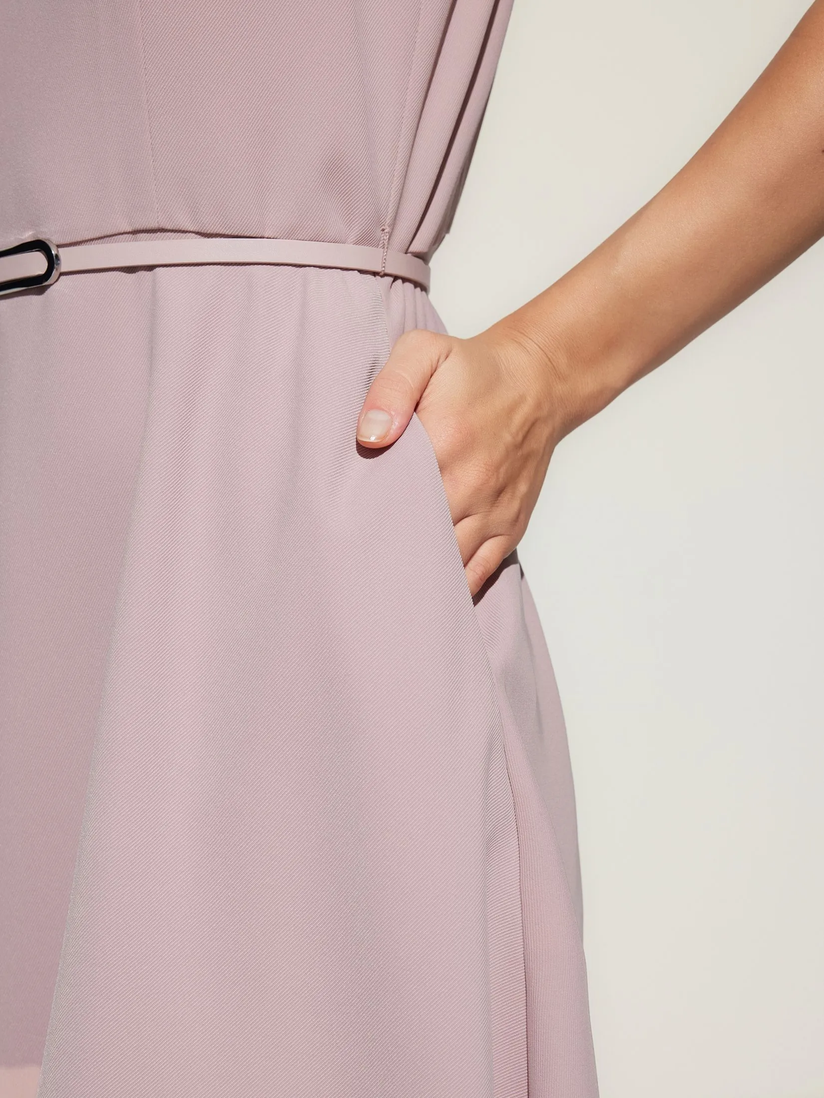 G2000 Women Clothing Sleeveless Flare Dress Fit & Flare Shape - Pink