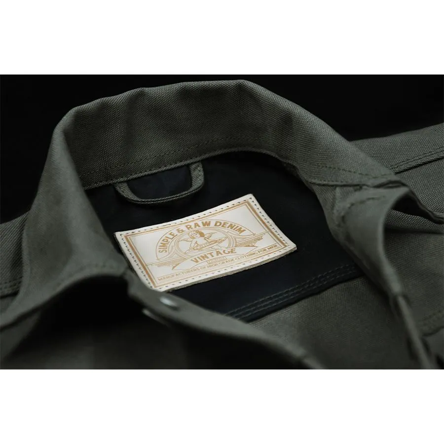 SIMPLE&RAW Jack Canvas Jacket Jk904-Bk-S Black