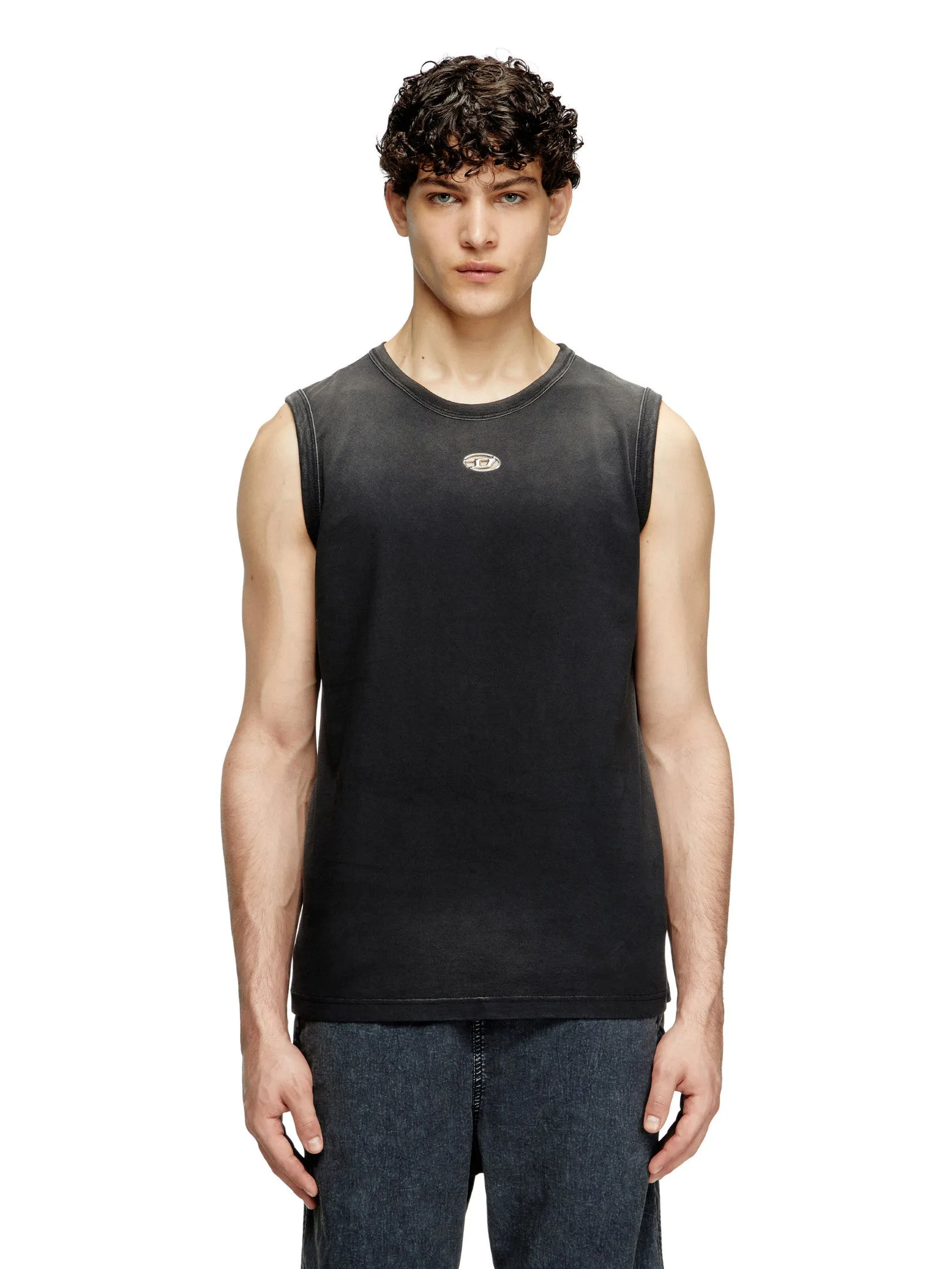 DIESEL Men T-BRICO-NEW T-SHIRT Top Black
