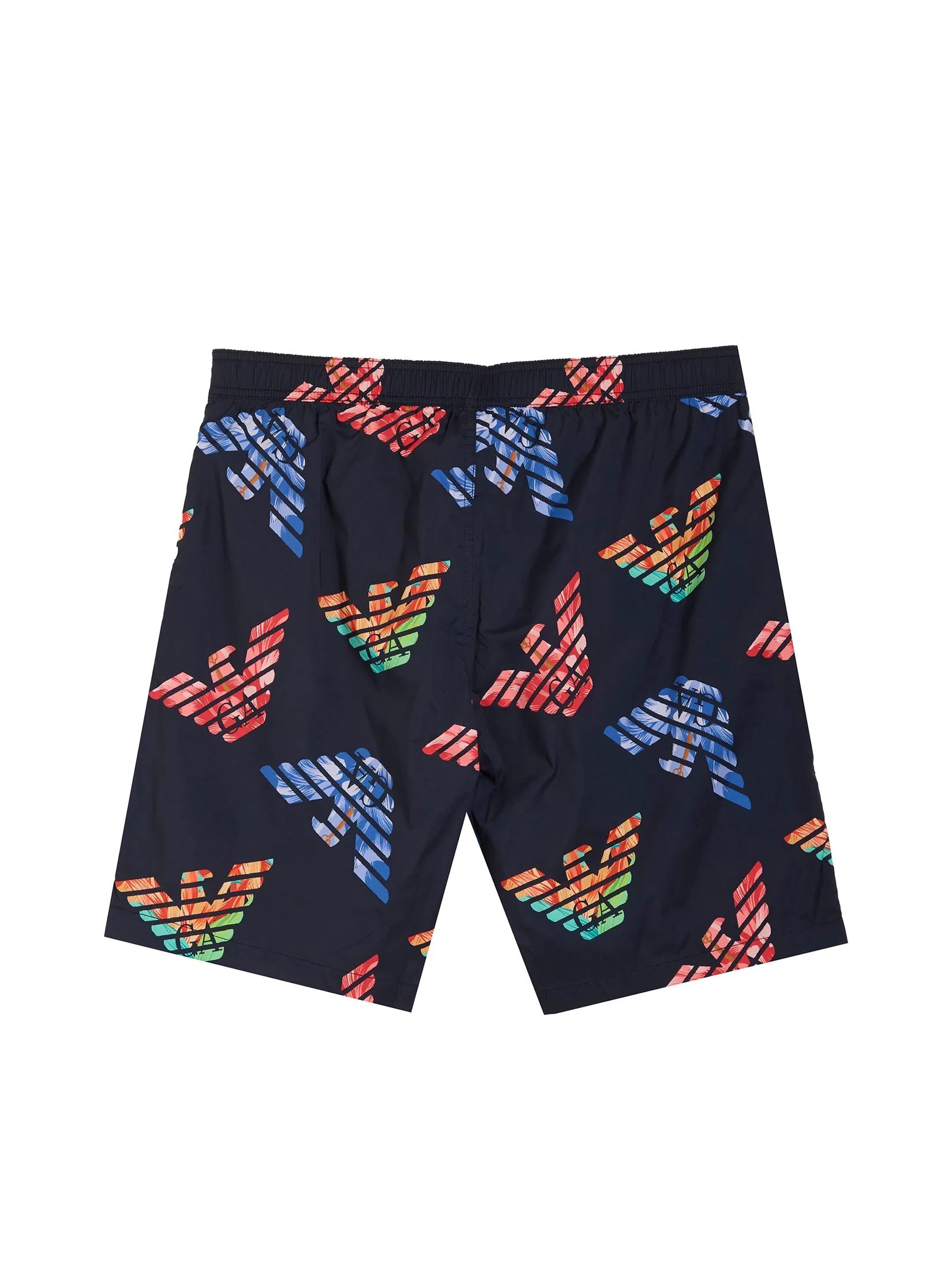 EMPORIO ARMANI Men Boxers SS25 FC105 Black / Multicol Eagle