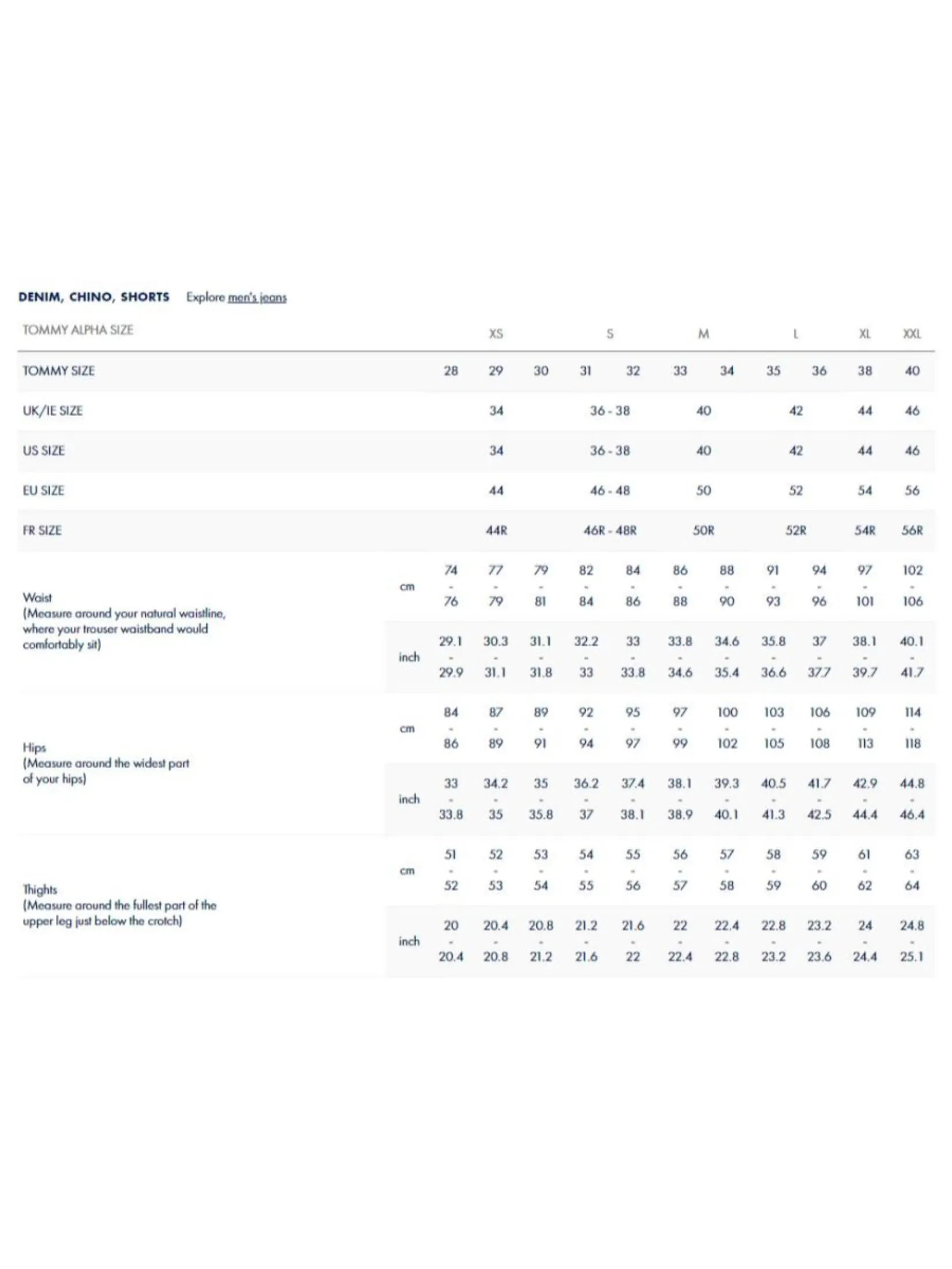 TOMMY HILFIGER MEN JEANS Denim Regular Fit