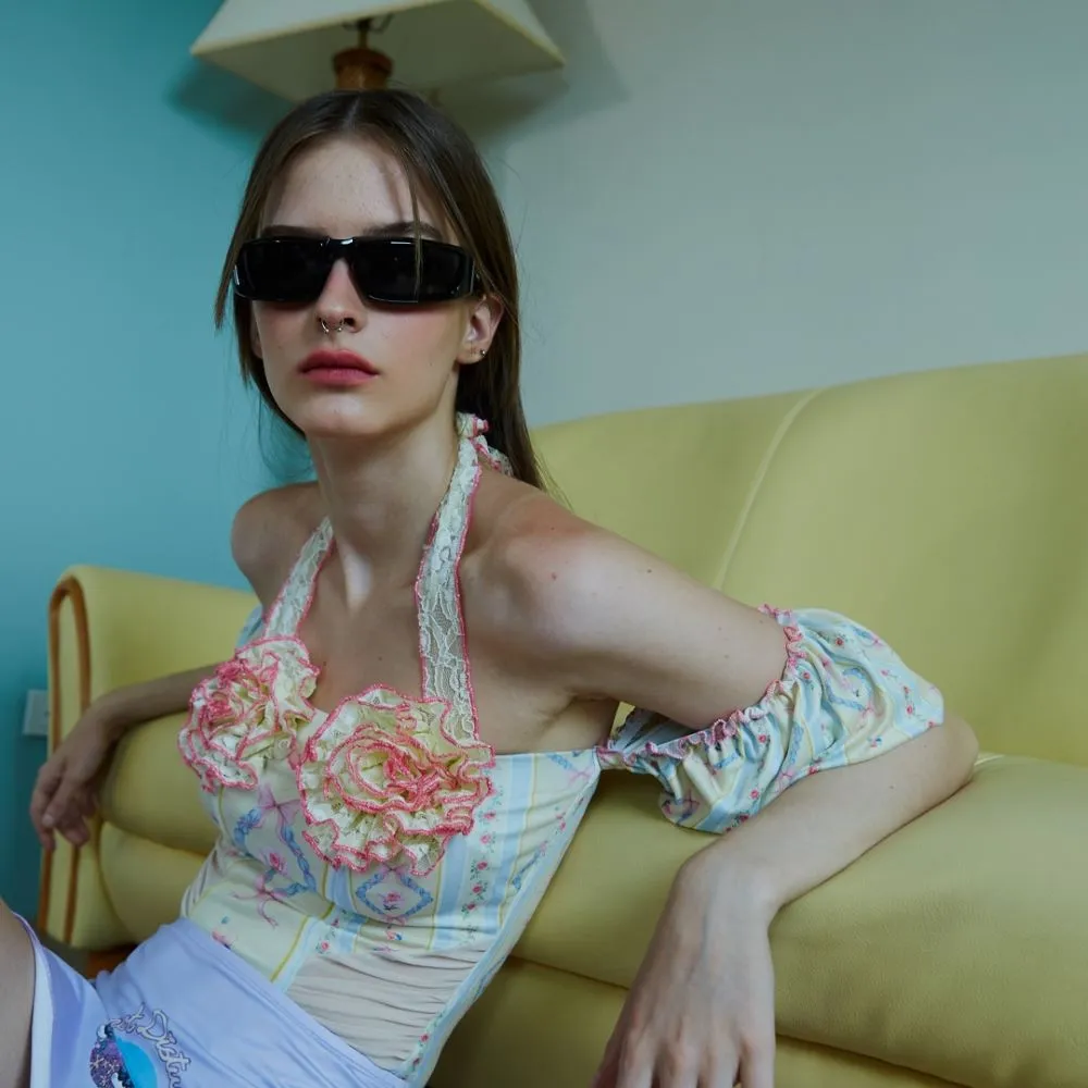 BLACKDOG BKK Multicolor La vie en rose bodysuit