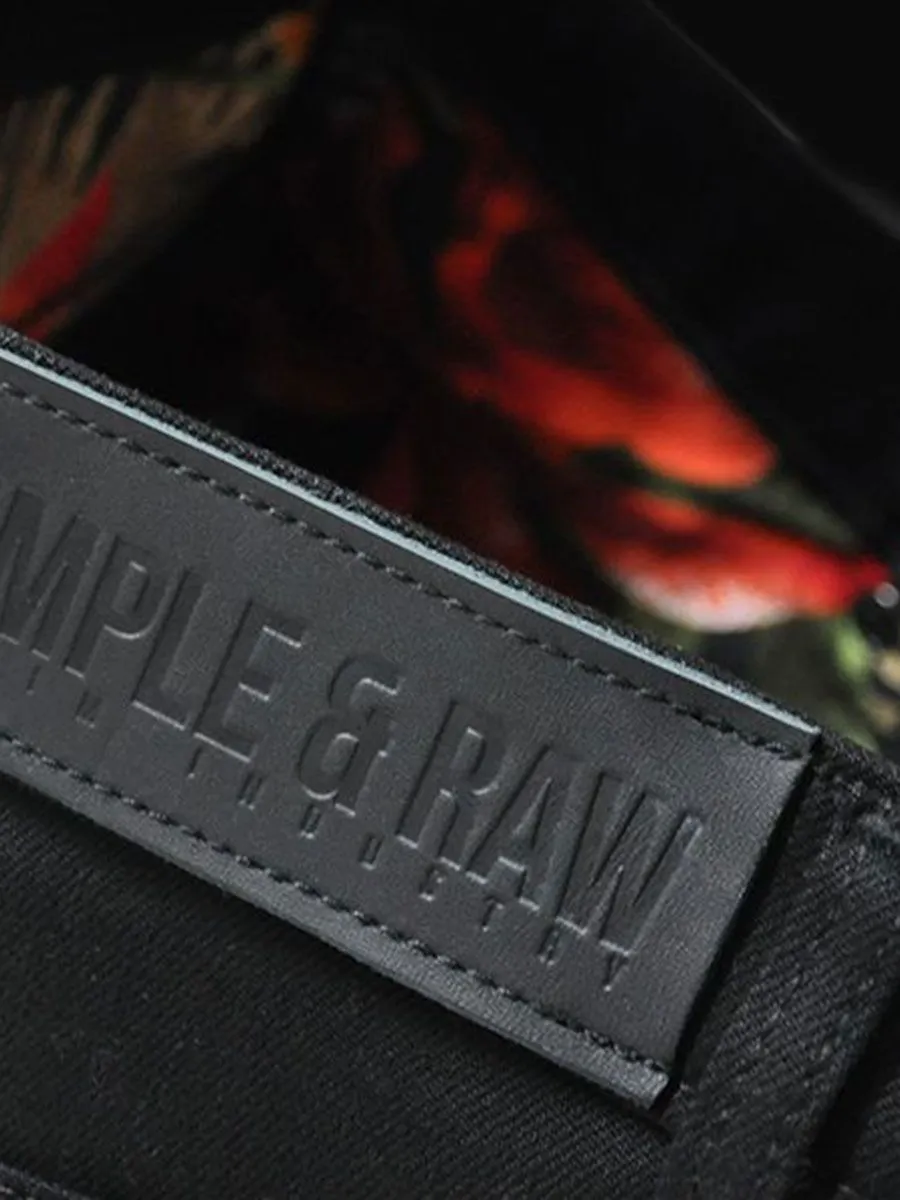 SIMPLE&RAW Lady Low Rise Jeans Js904 Black