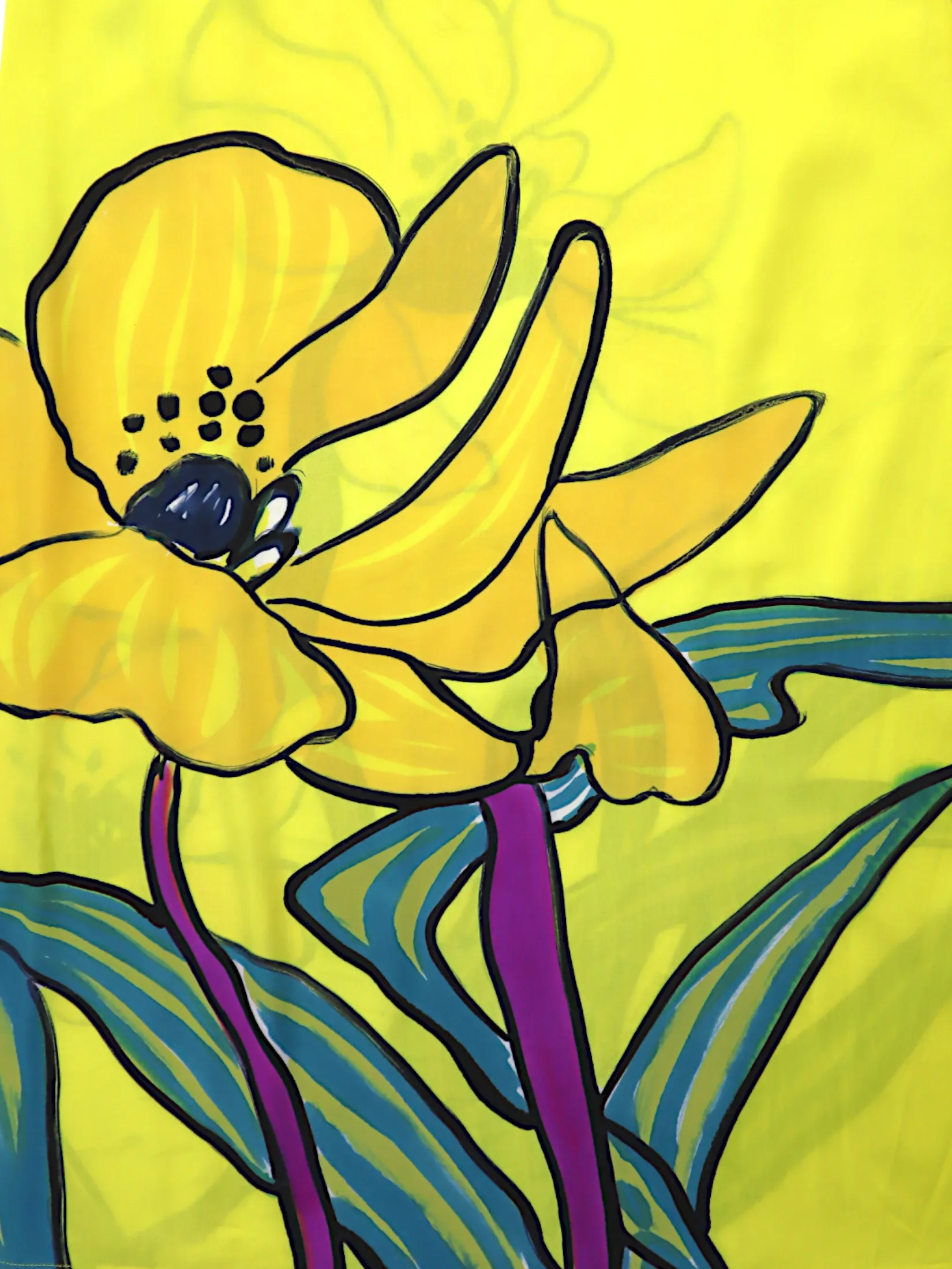 YODYOKO Woman Sleeveless Dress - Yellow : Golden Poppy of Summer