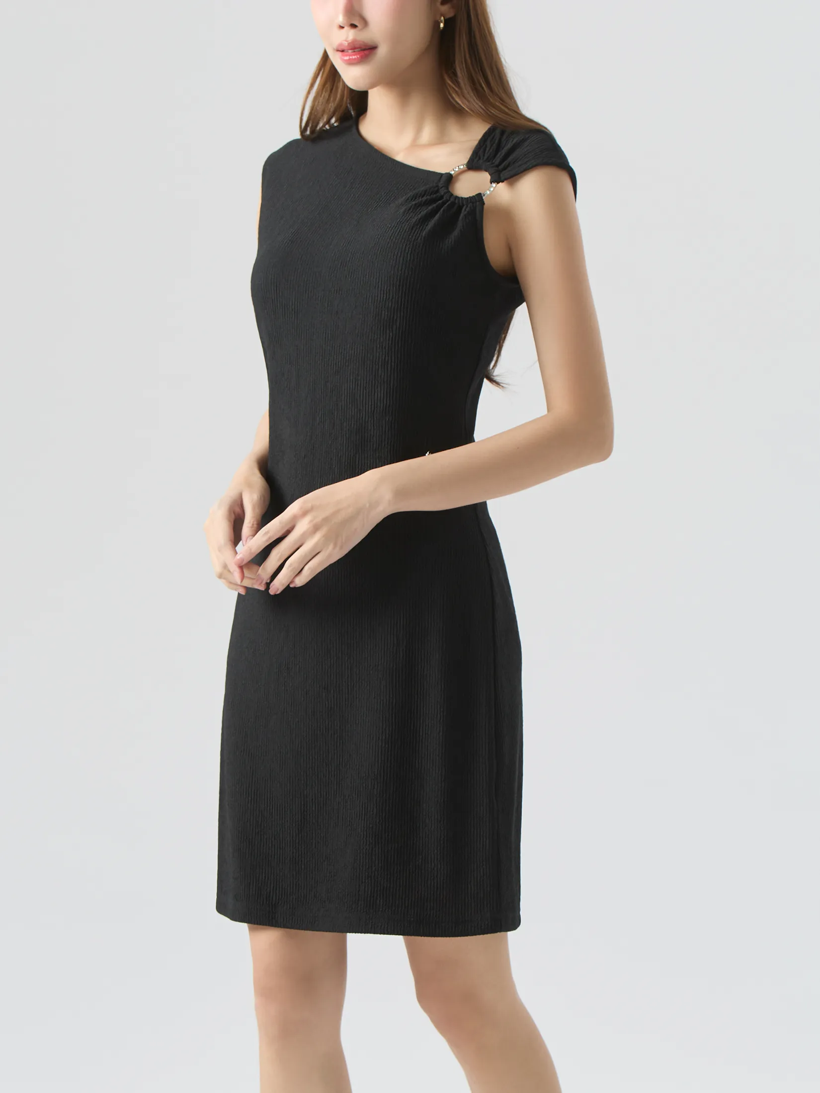 F-FASHION Knit Dress Women Black