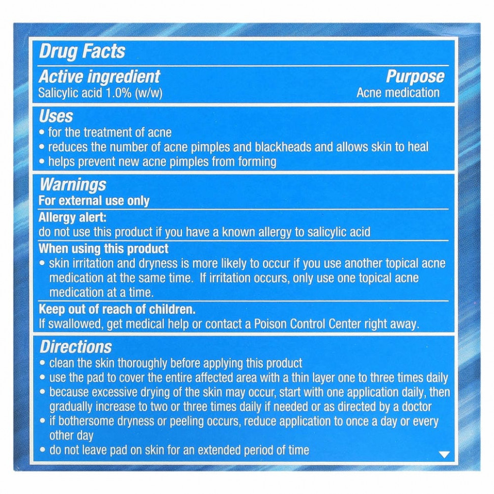 Stridex, Single-Step Acne Control, не содержащие спирта , 55 мягких салфеток, 4.21 в каждой