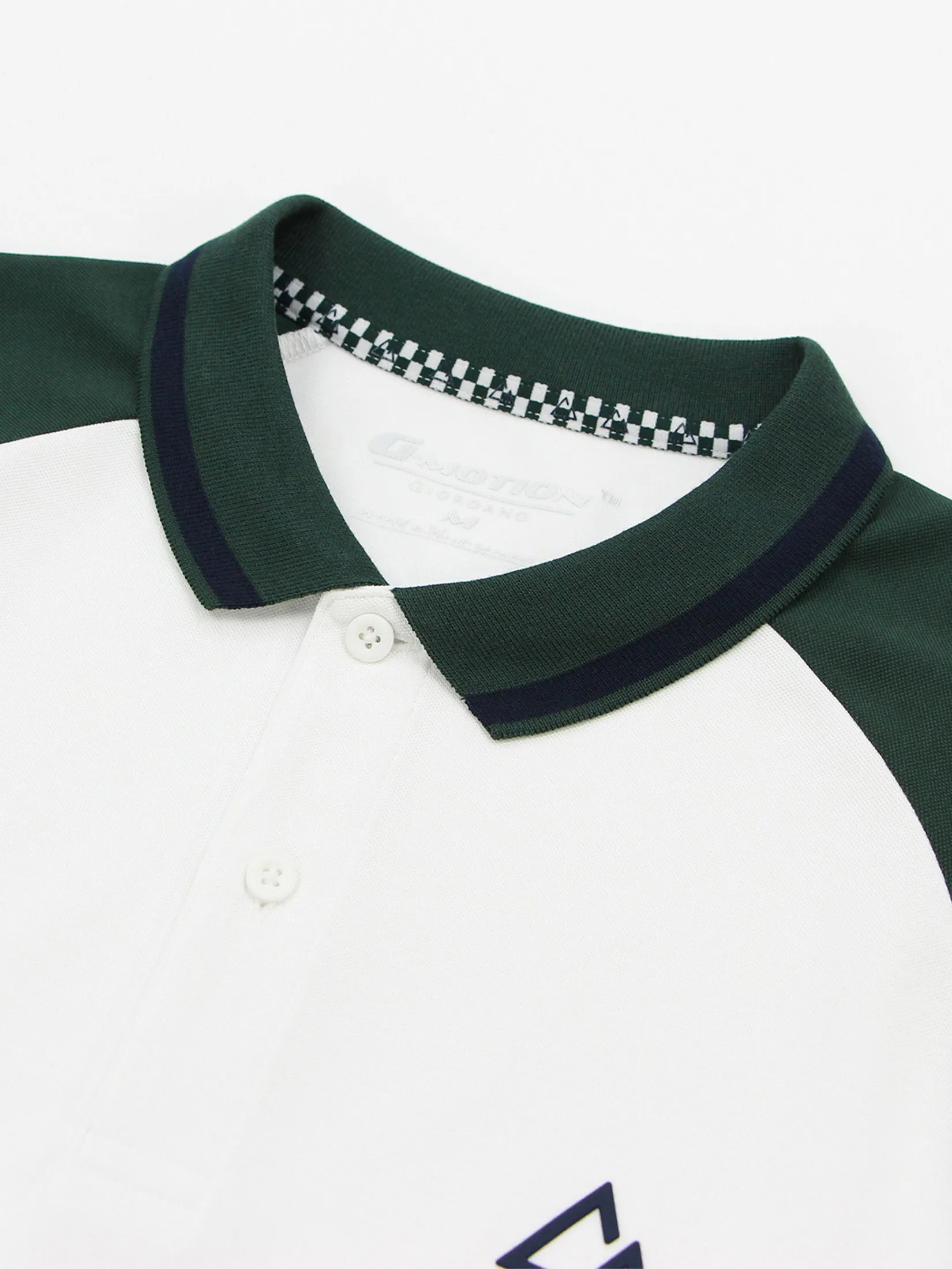 GIORDANO Men's Regular Pique Cool Polo (Tennis) White