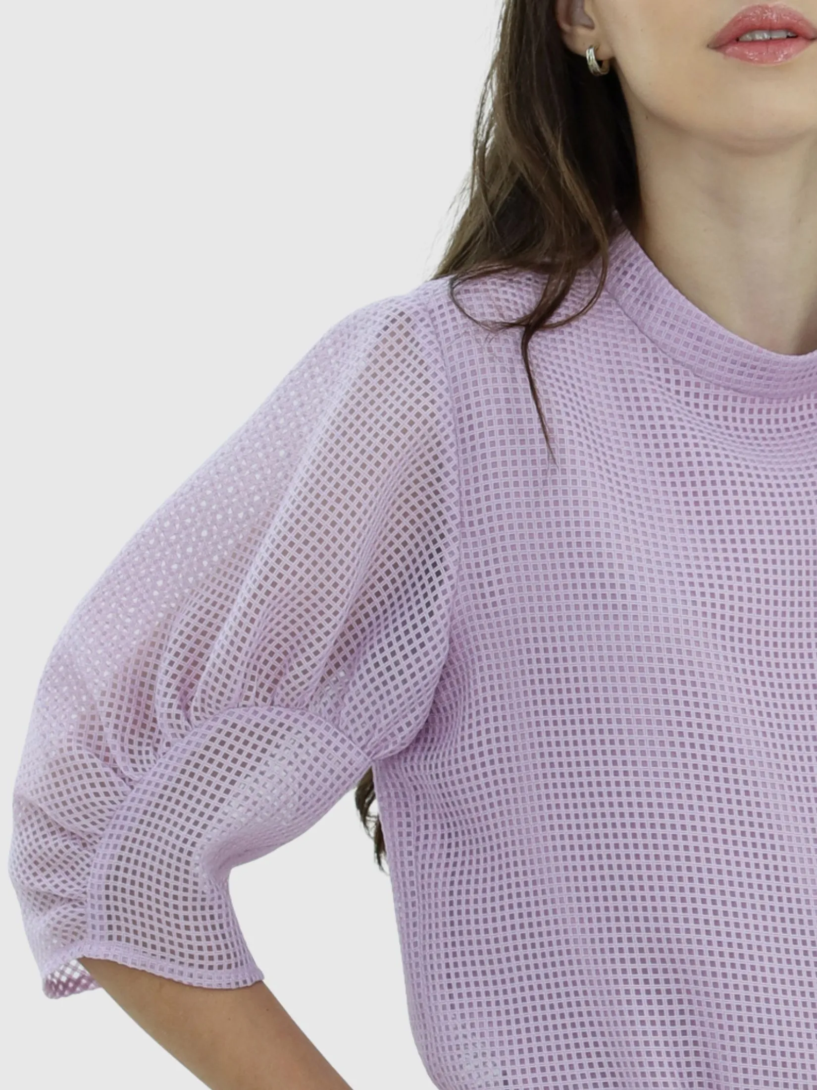 VERONIQA Women Blouse Short Sleeves Bogel Violet