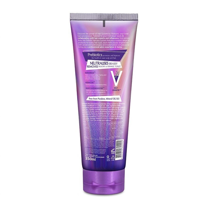 Hair System by Watsons Purple Conditioner 250ml.