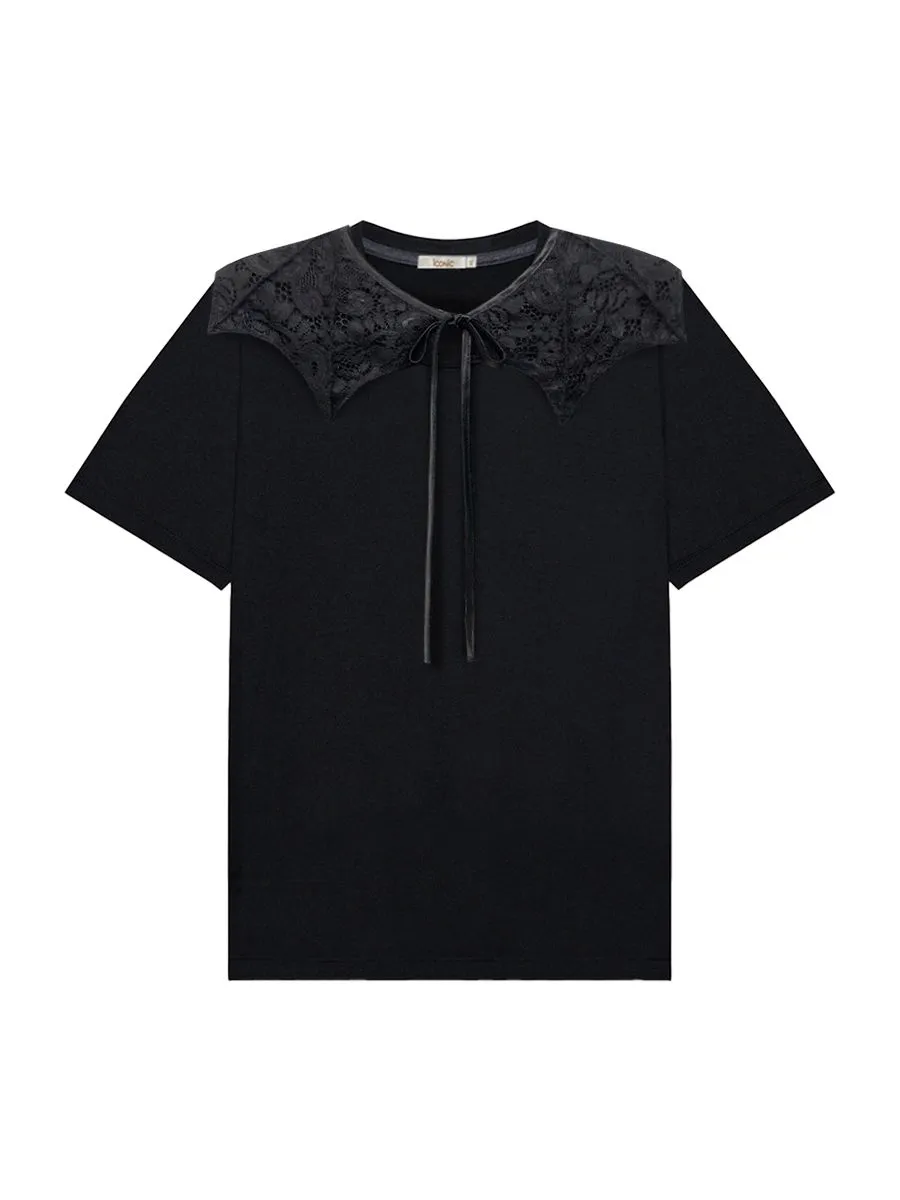 ICONIC WOMAN BLACK VAMPIRE T-SHIRT