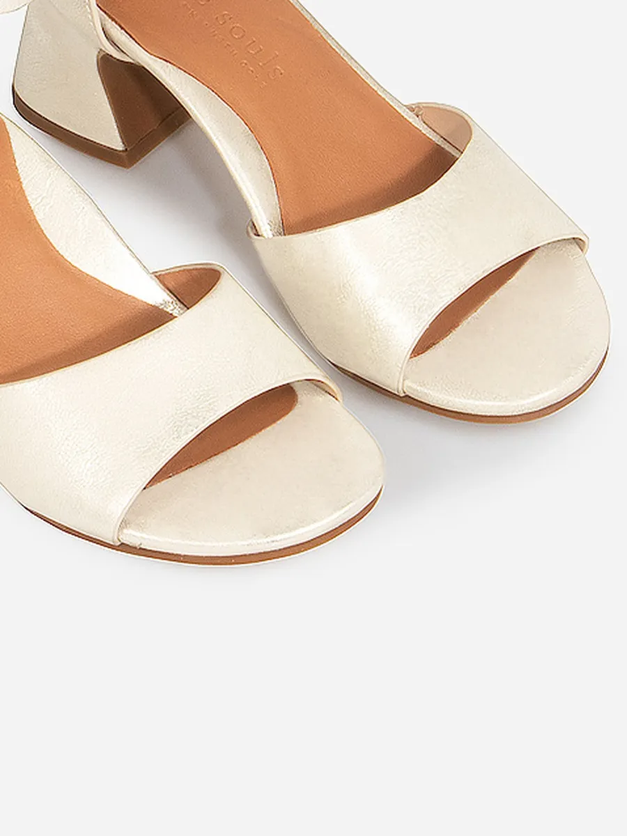 KENNETH COLE WOMEN'S HEELS IONA / ICE METALLIC LEATHER