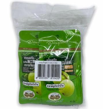 Тайские пастилки с эмбликой от кашля и боли в горле Abhai