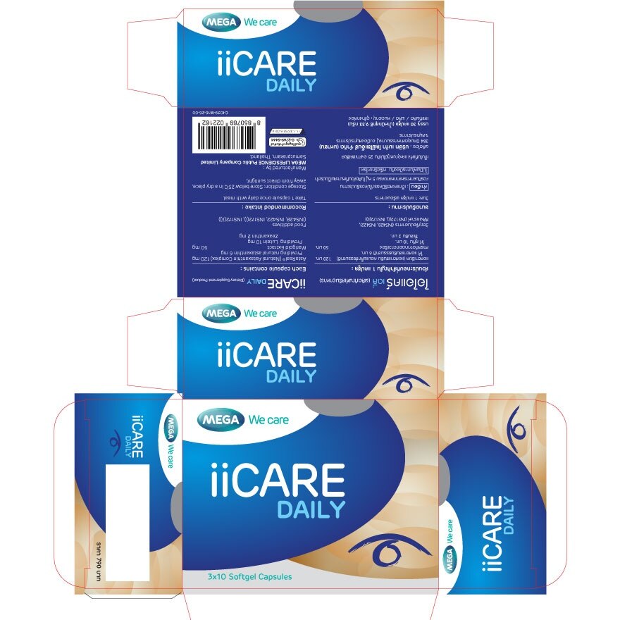 Mega iiCare Daily 30 Capsules
