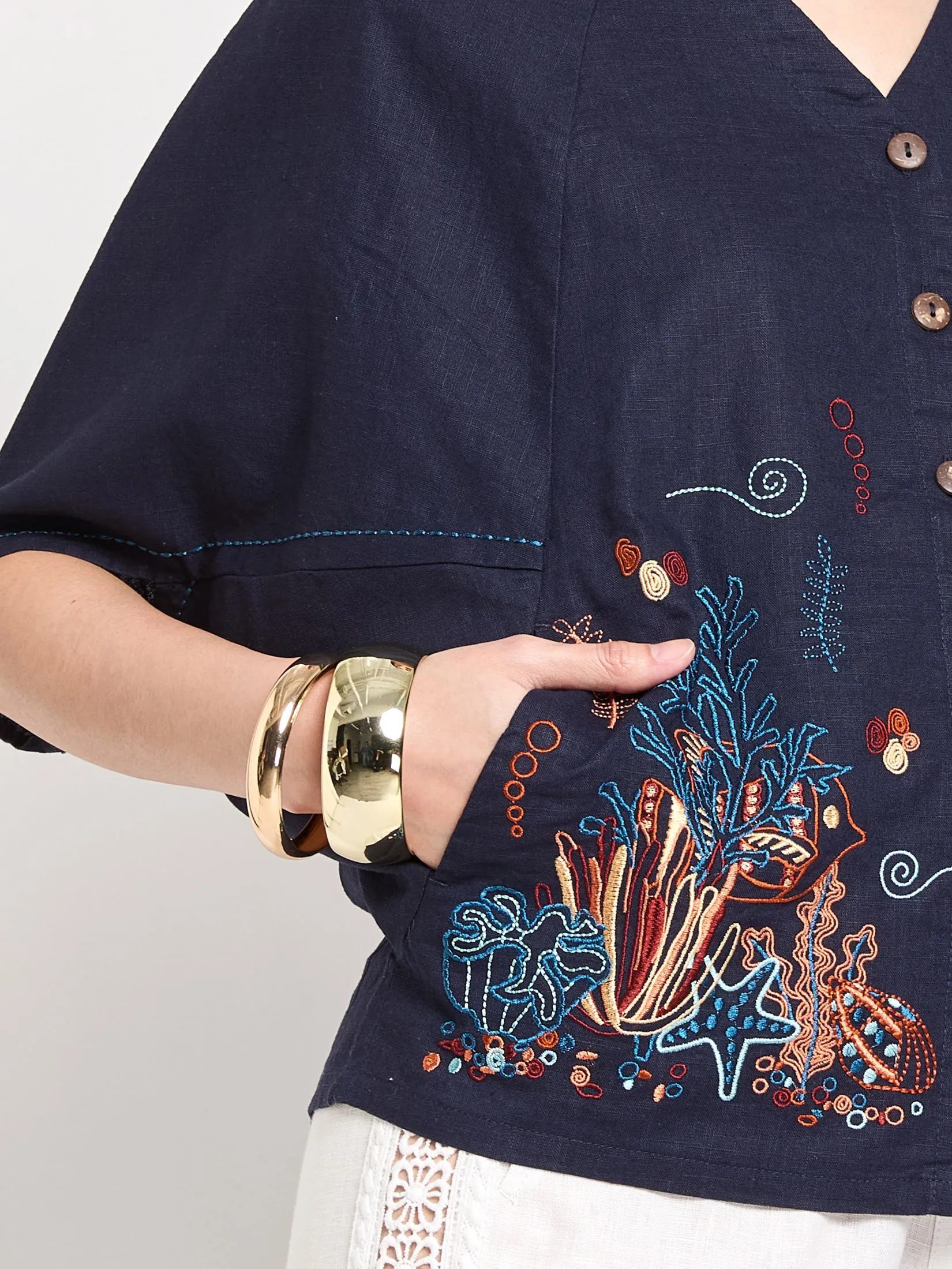 JOURNAL Women Blouse Short Sleeves