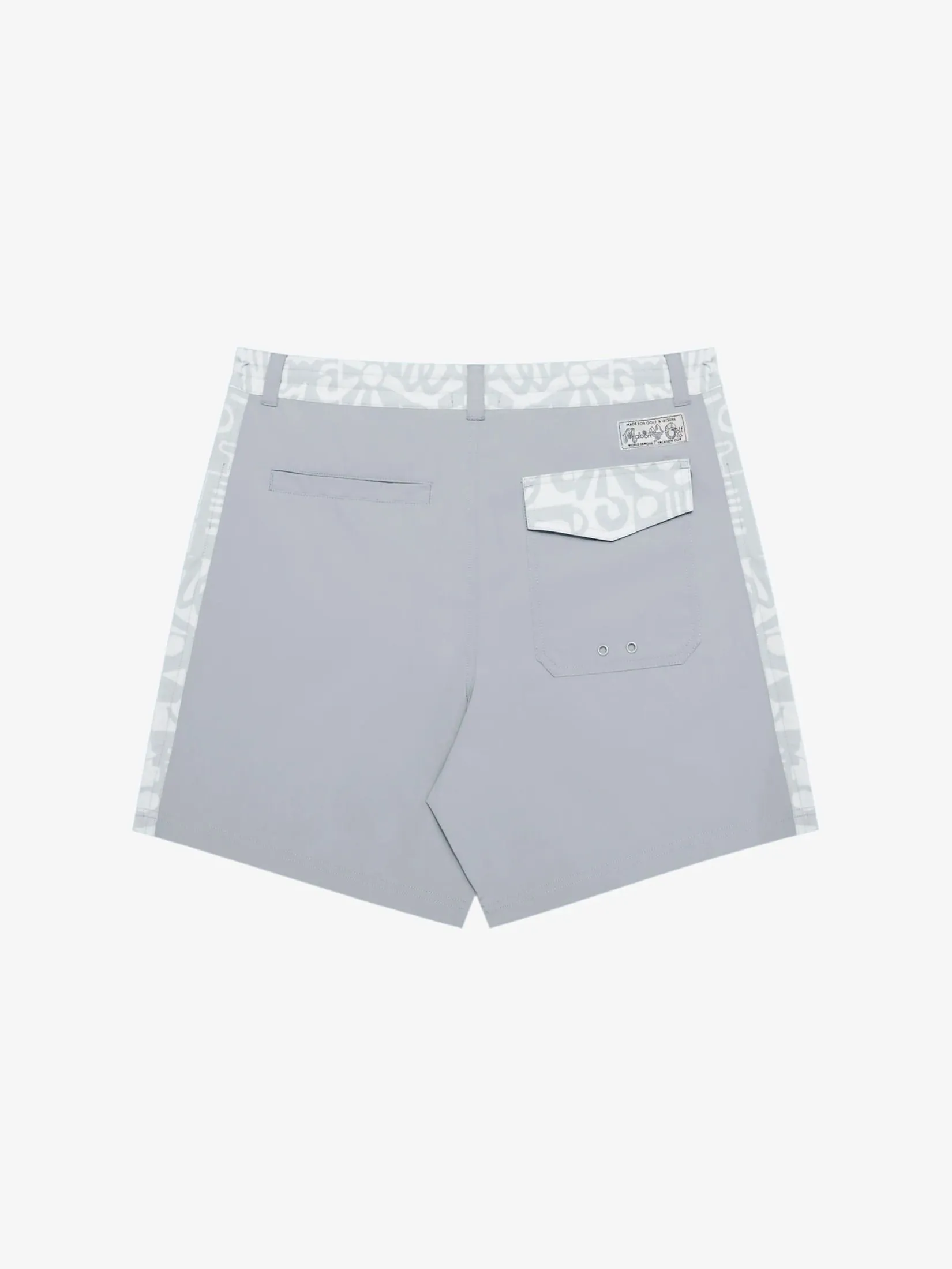 MALBON GOLF GROTTO TRUNKS IN IVORY