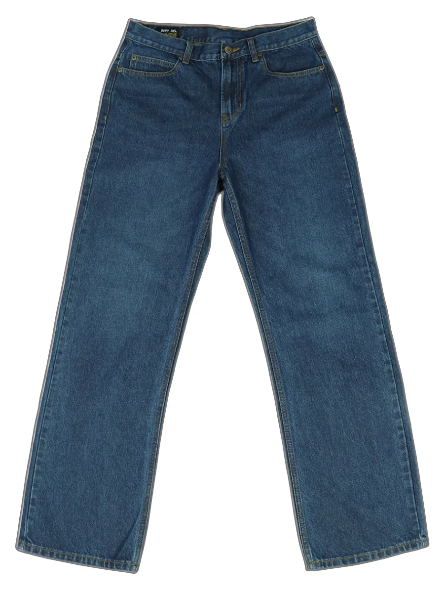 BOVY MEN S JEANS STRAIGHT DENIM DARKBLUE BIOWASH 9234 Size - 30 In