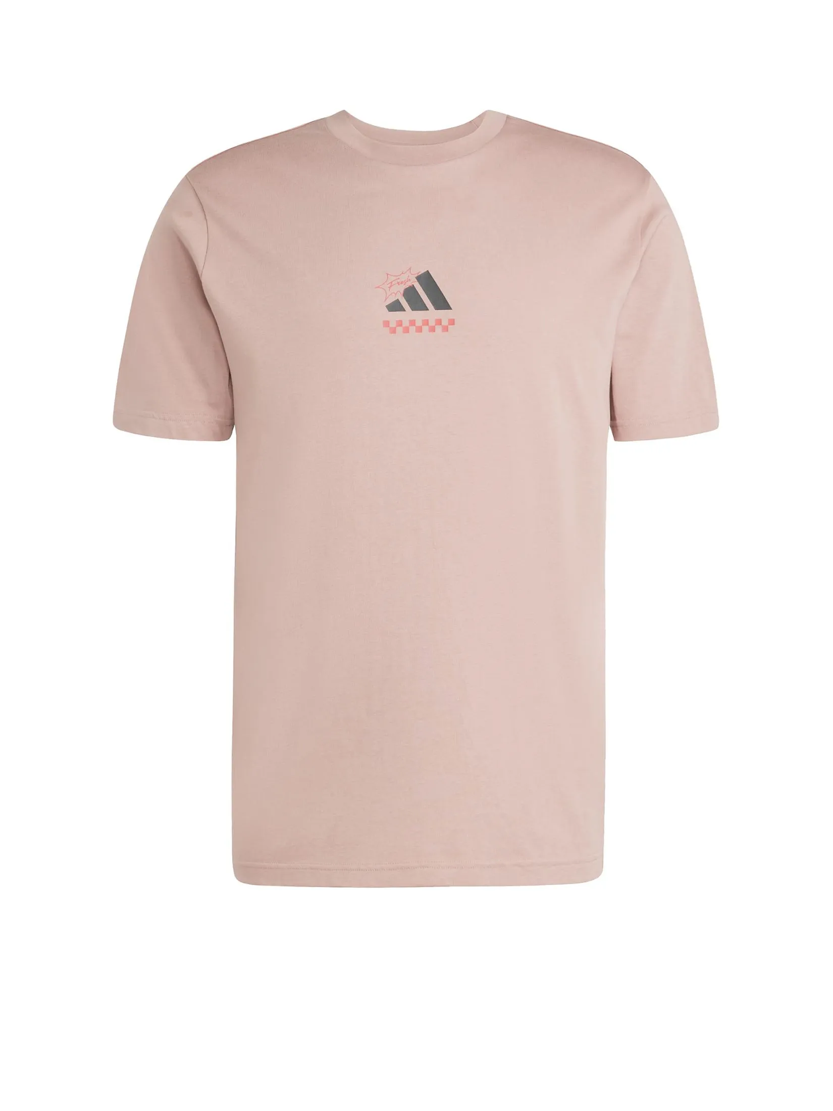 ADIDAS Men T-Shirt Lounge Pizza Graphic Warm Clay
