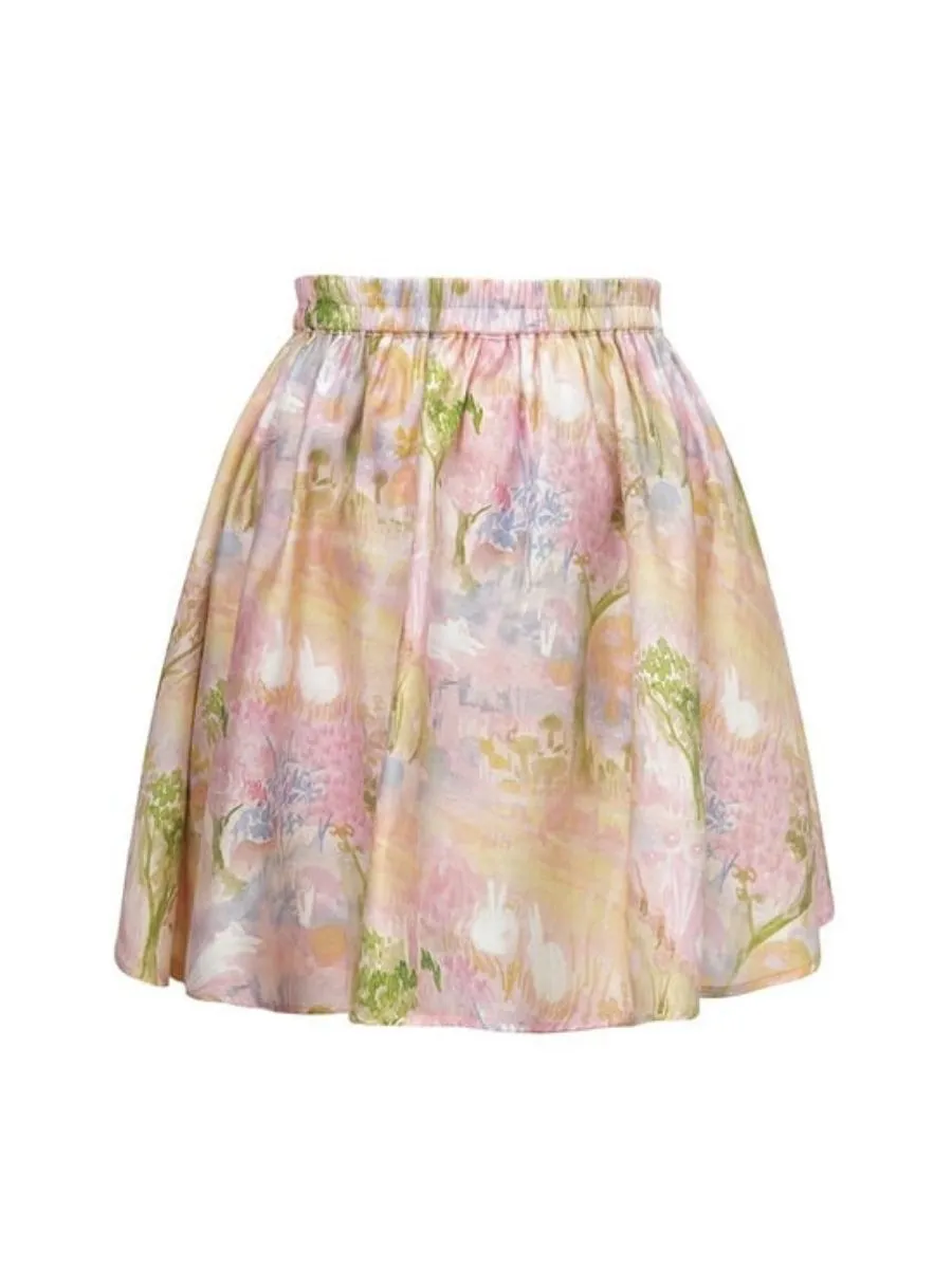 JUNGLE ME Women  Hopping Haze Short Skirt Pink