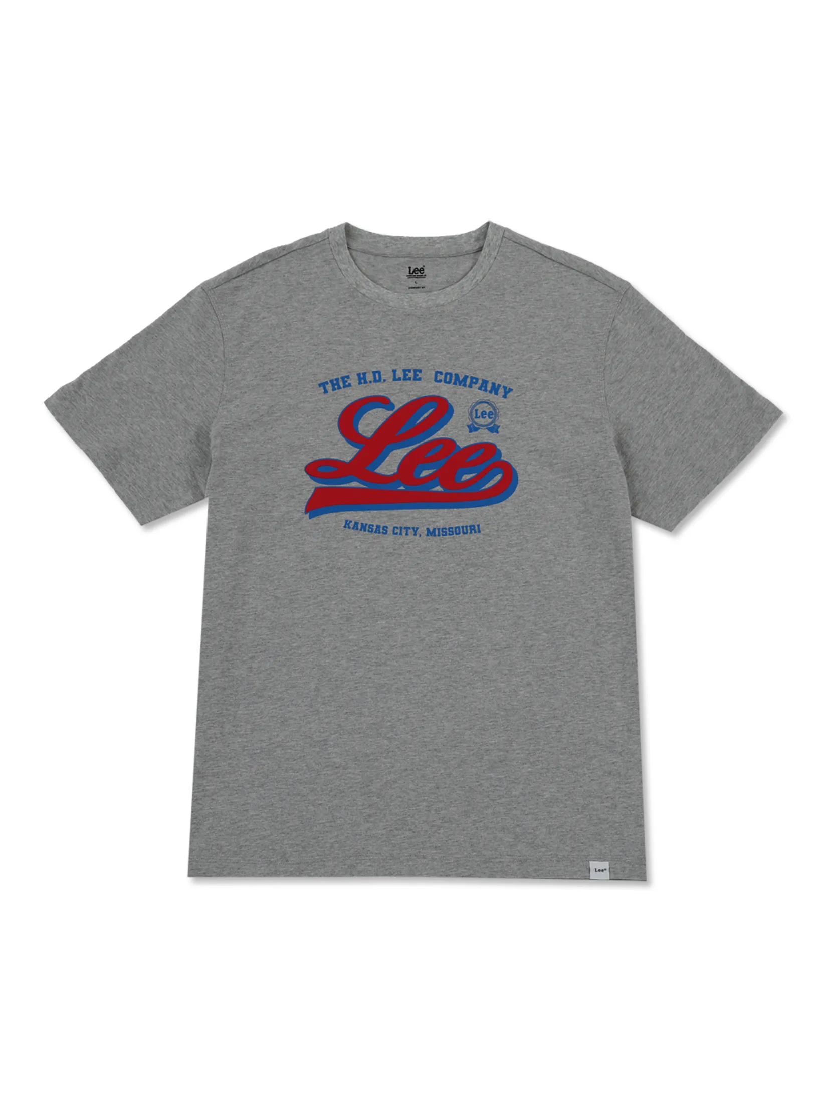 LEE Men s Tee Short Sleeve Comfort Fit Grey