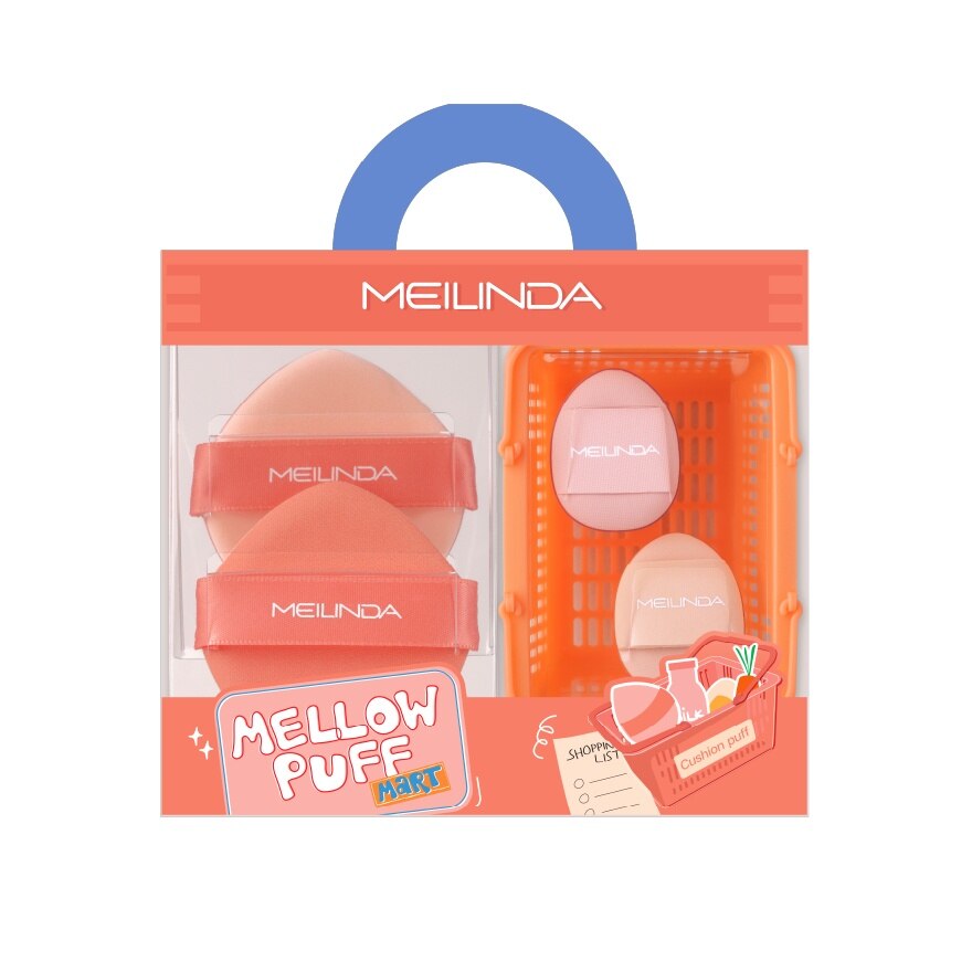 Meilinda Mellow Puff Mart 4pcs. Cushion Puff