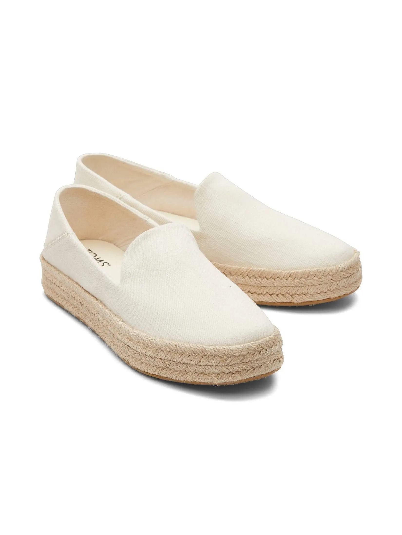TOMS Women Shoe Slip On Carolina Light Natural Heavy Twill