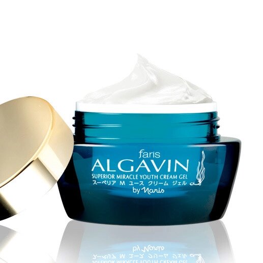 Крем для лица с Коллагеном 3 D и Морскими Водорослями, Faris Algavin Youth Cream Gel, 30 гр., Япония