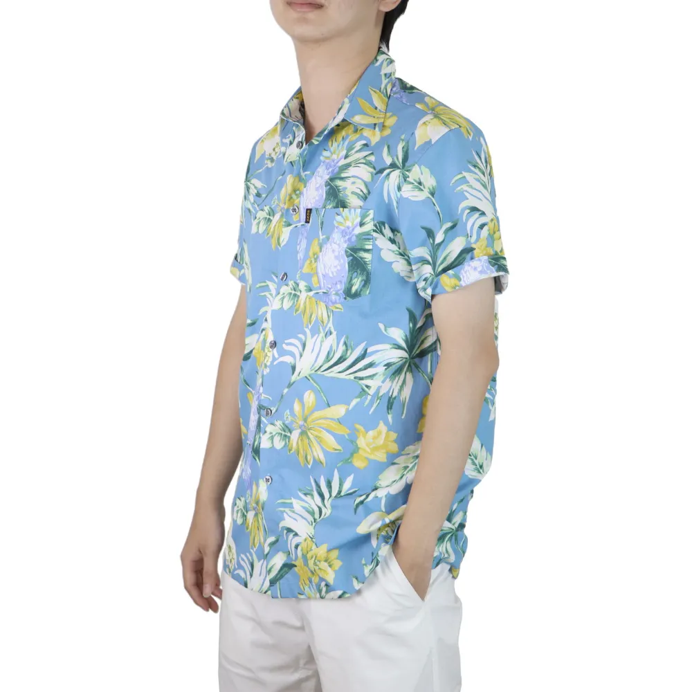 BOVY BAS11230-SHIRT TROPICAL PRINT BLUE