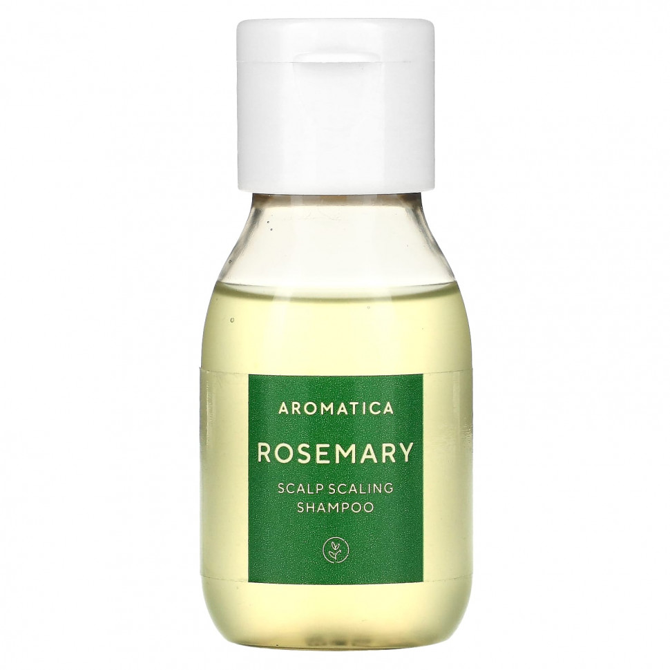 Aromatica, Шампунь для снятия налета на кожу головы, розмарин, 30 мл (1 жидк. Унция)