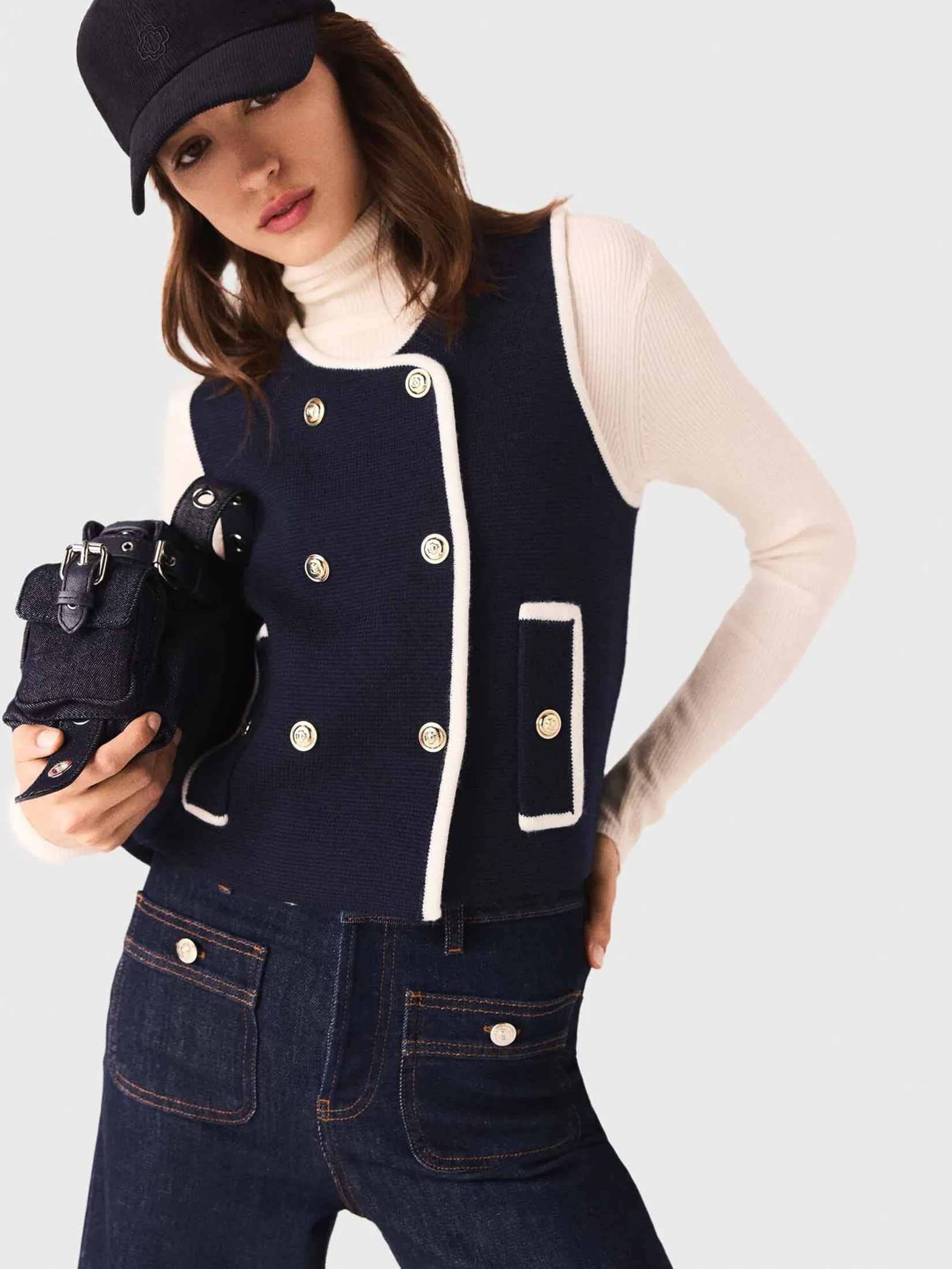 MAJE Women Top Double-Breasted