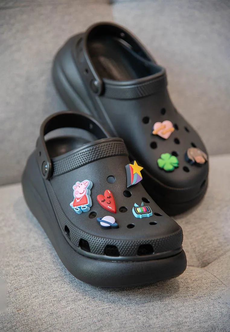 CROCS BLACK CROCS Classic Crush Clog Unisex Casual Shoes
