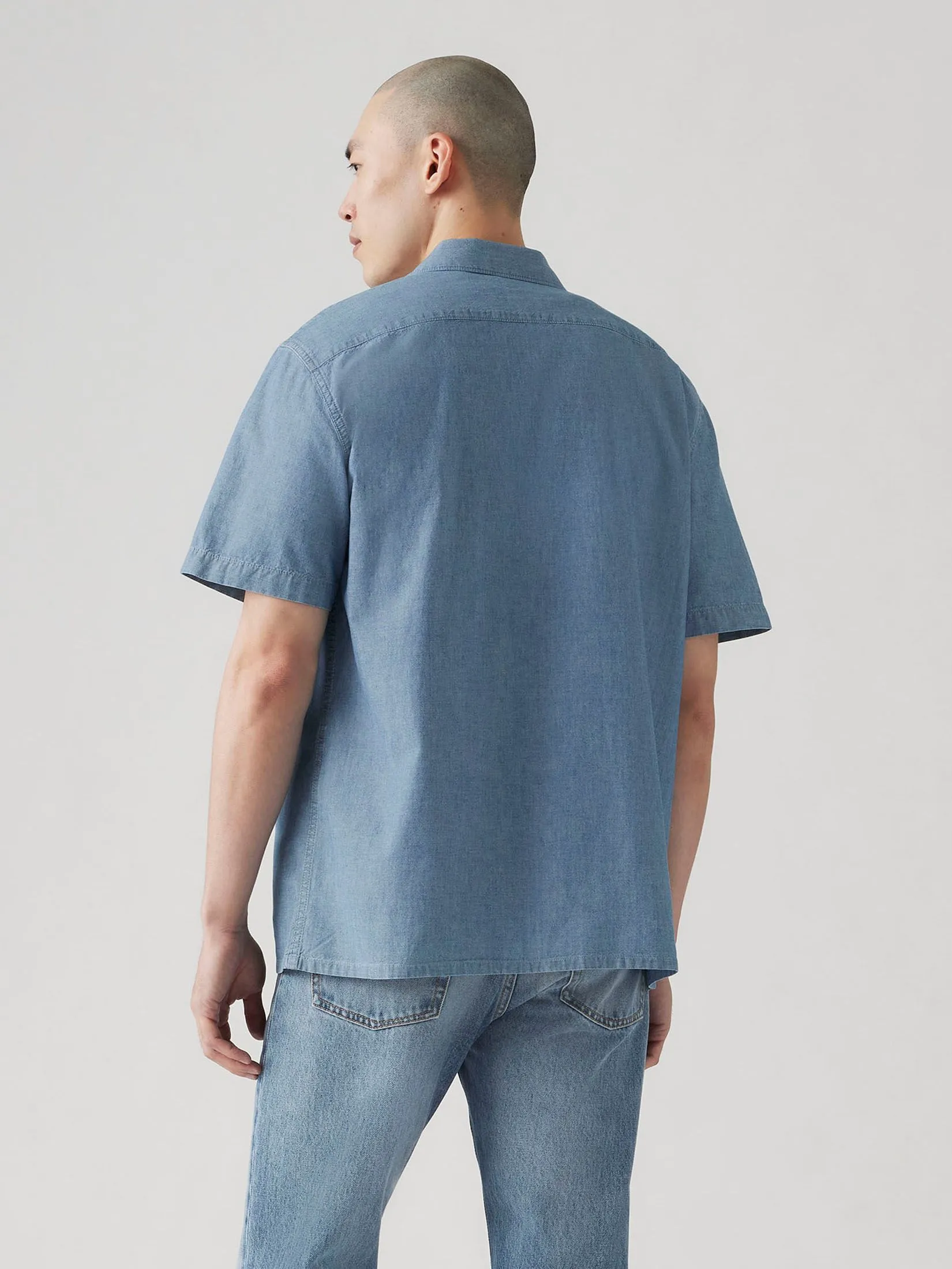 LEVI'S Men's Classic Camp Shirt Blue