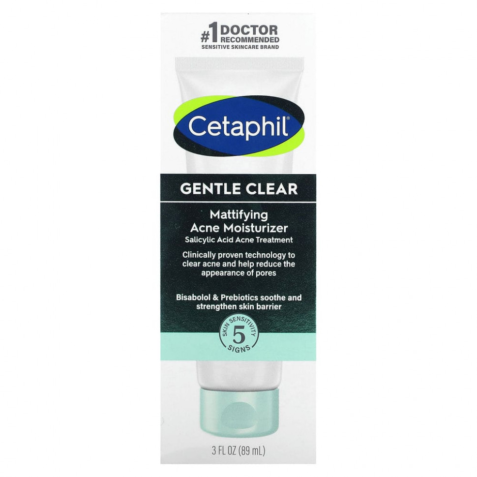 Cetaphil, матирующий увлажняющий крем от акне, 89 мл (3 жидк. унции)