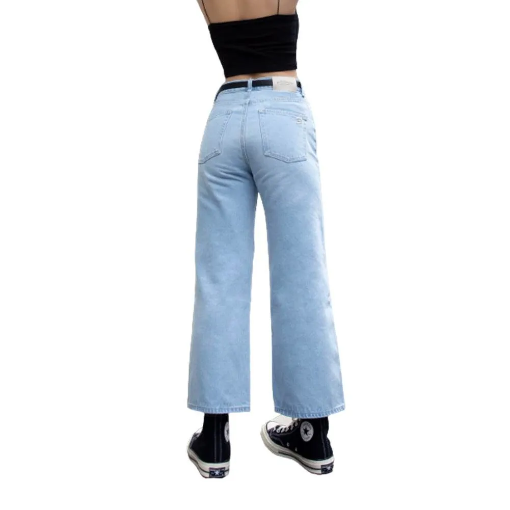 SIMPLE&RAW Light Blue Woman Jean Morly