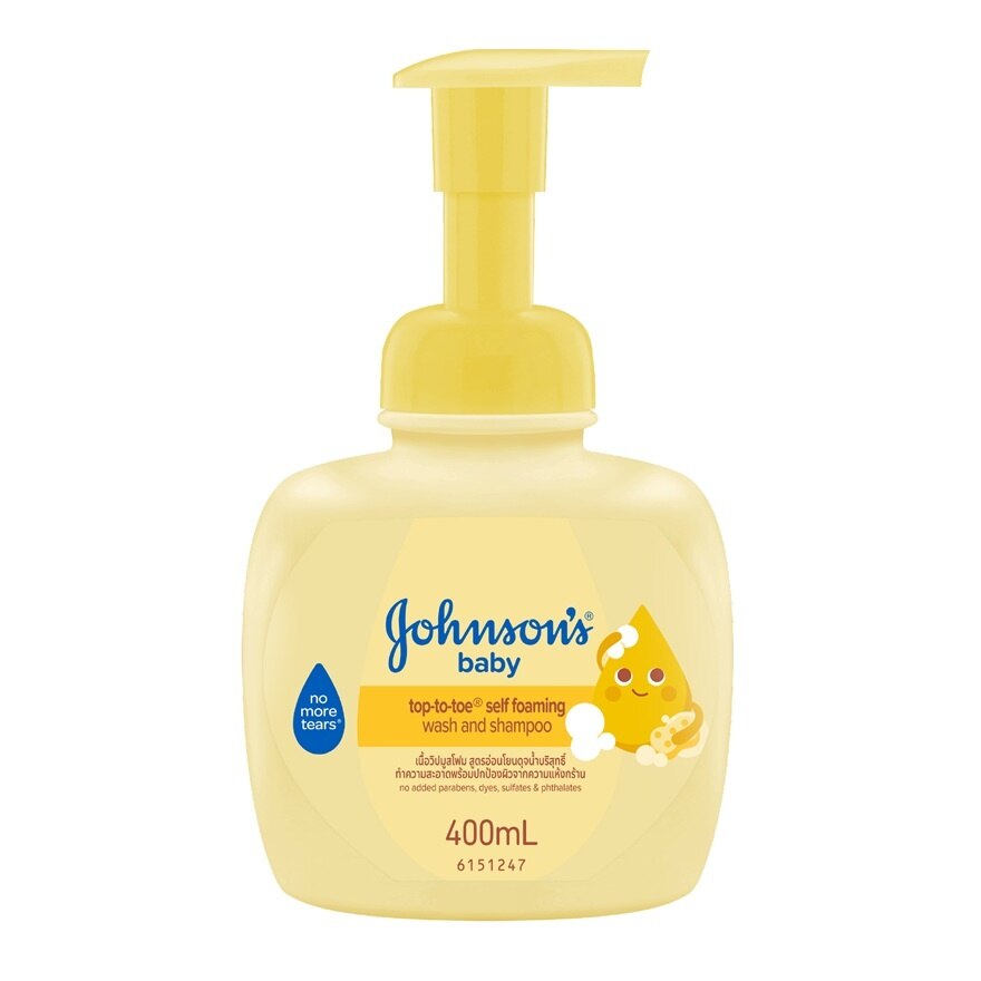 Johnson'S Baby Foaming Wash  Shampoo Top-To-Toe Self 400 Ml.