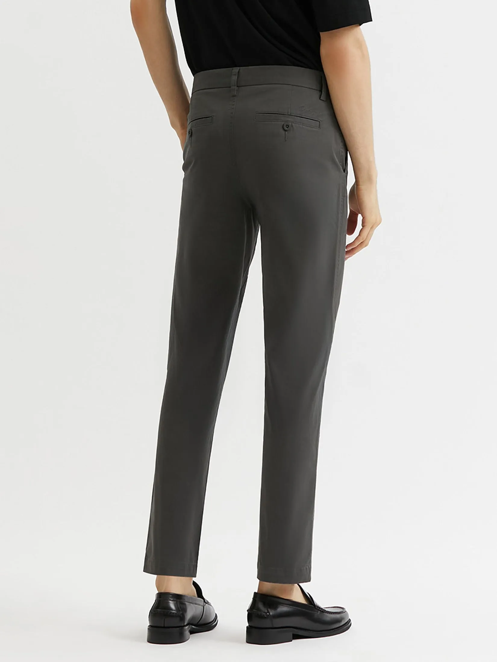 DAPPER DAPPER Everyday Stretch Chino Pants Dark Grey