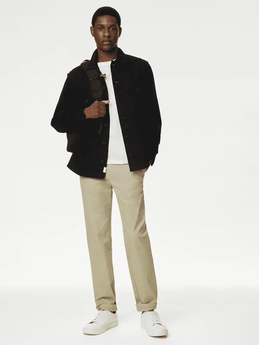 MARKS & SPENCER Men Chinos Regular Fit Stretch Sp_Sandstone